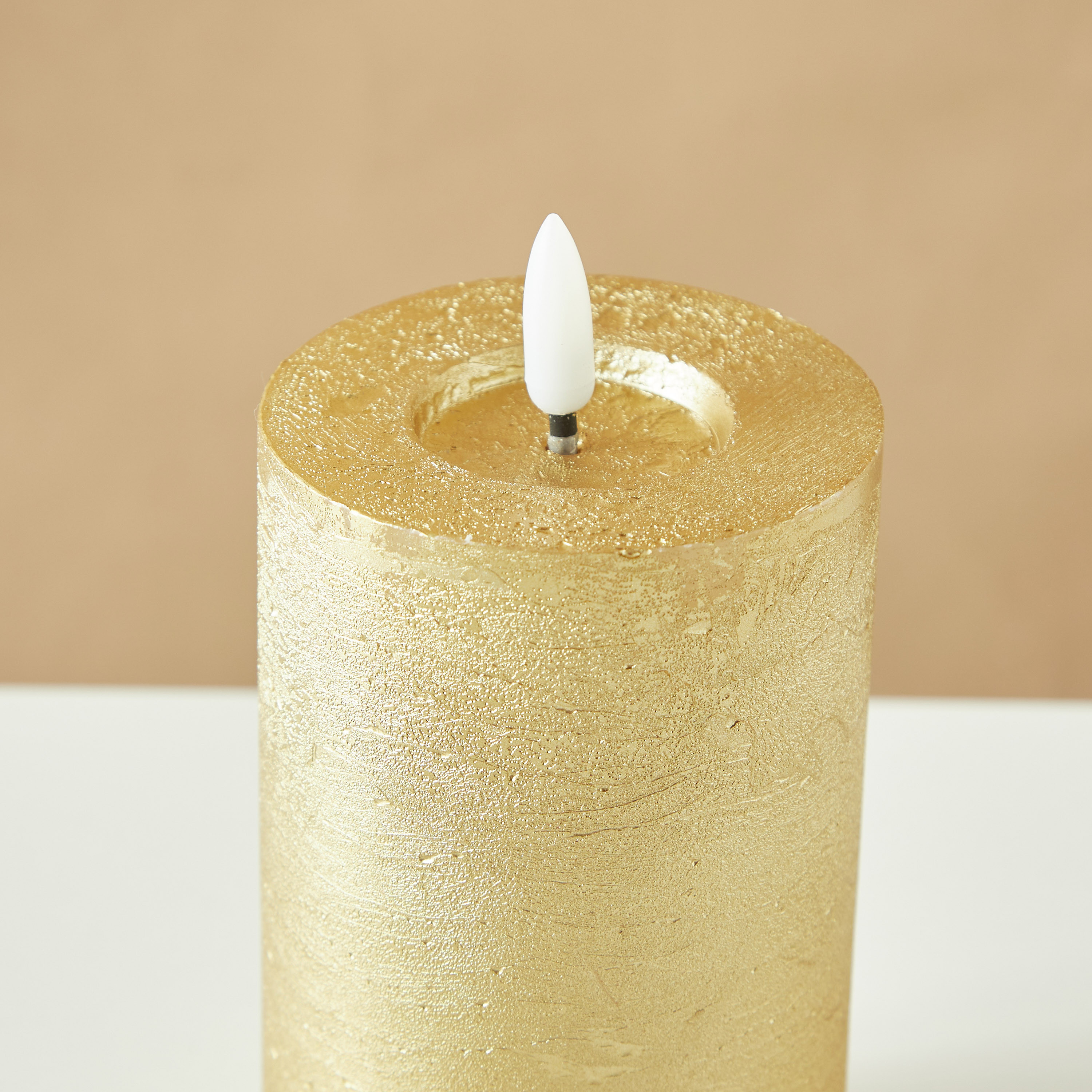 Countryfield Essentials LED Flameless Wax Pillar Candle - 12 cms-household-homefragrance-candles-image-4