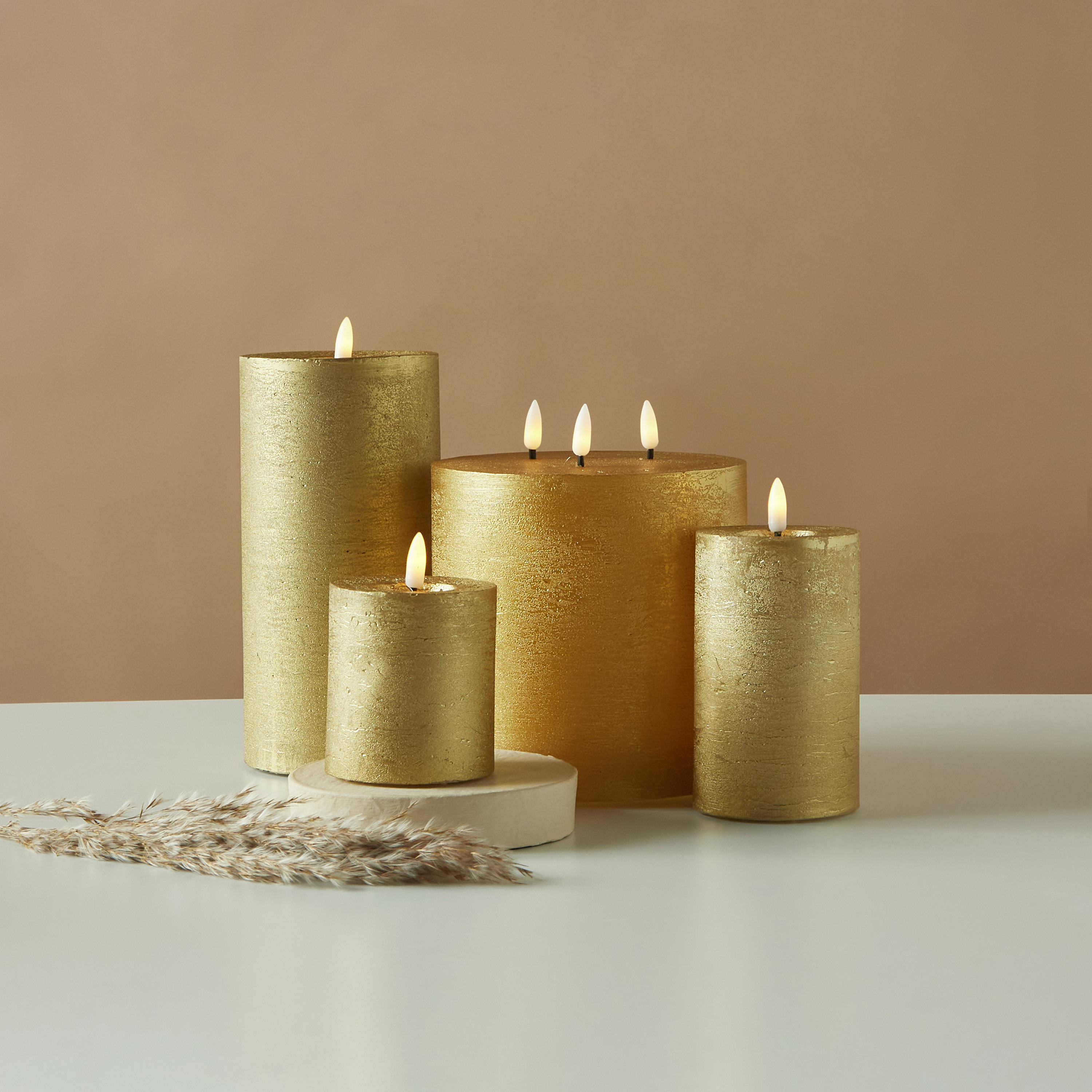 Countryfield Essentials LED Flameless Wax Pillar Candle - 12 cms-household-homefragrance-candles-image-5