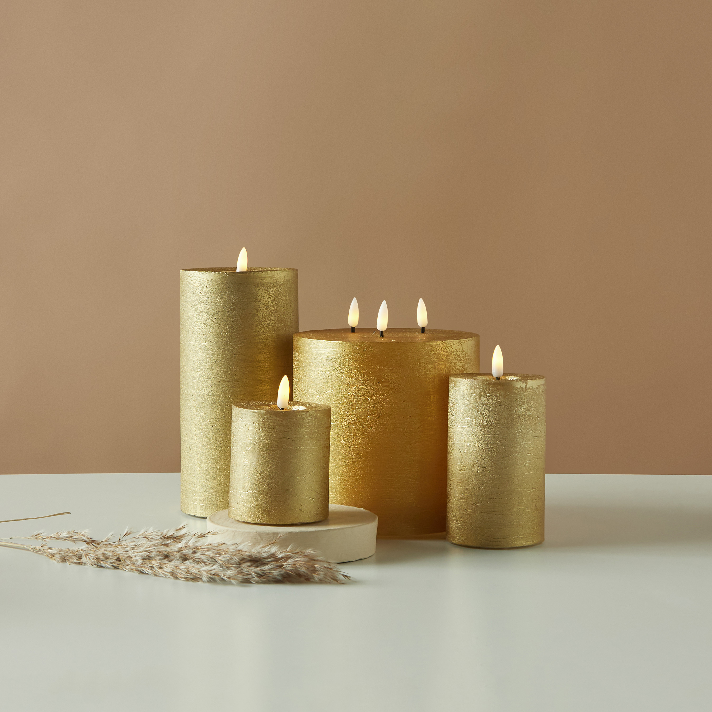 شمعة عمودية إل إي دي دون لهب من كاونترفيلد إسنشيالز - 20 سم-household-homefragrance-candles-image-5