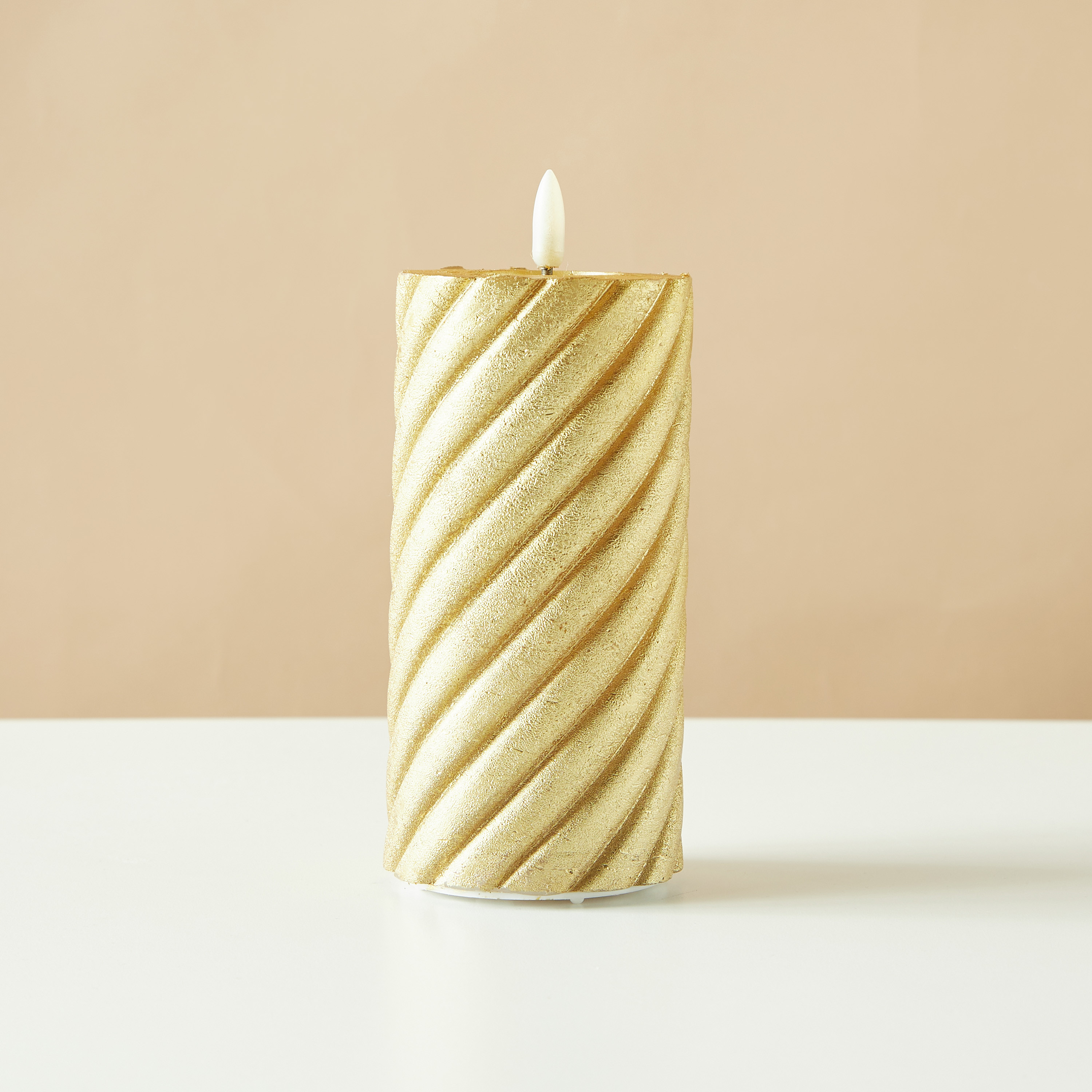 Countryfield Essentials Flameless LED Wax Pillar Candle - 15 cms-household-homefragrance-candles-image-2