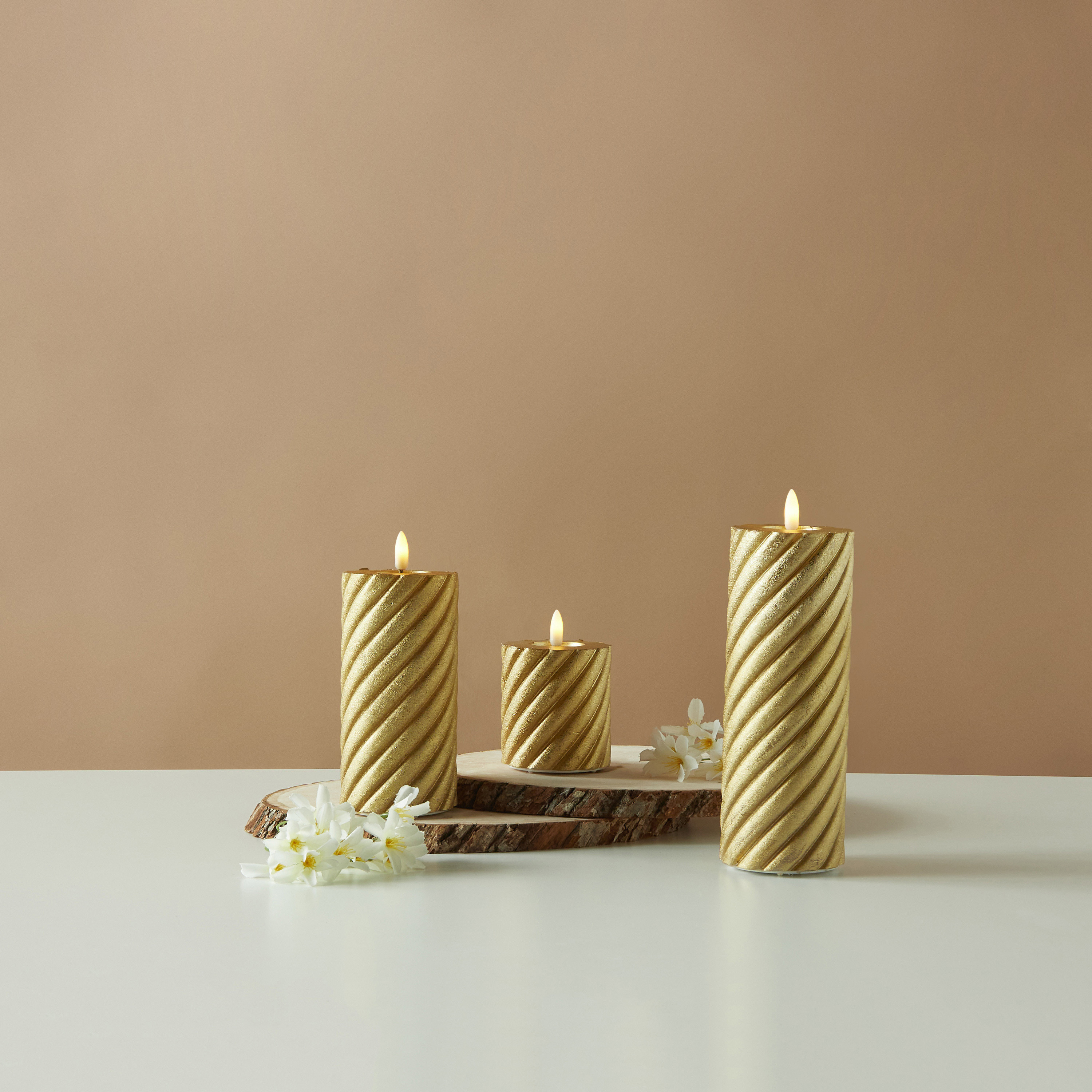 Countryfield Essentials Flameless LED Wax Pillar Candle - 15 cms-household-homefragrance-candles-image-5