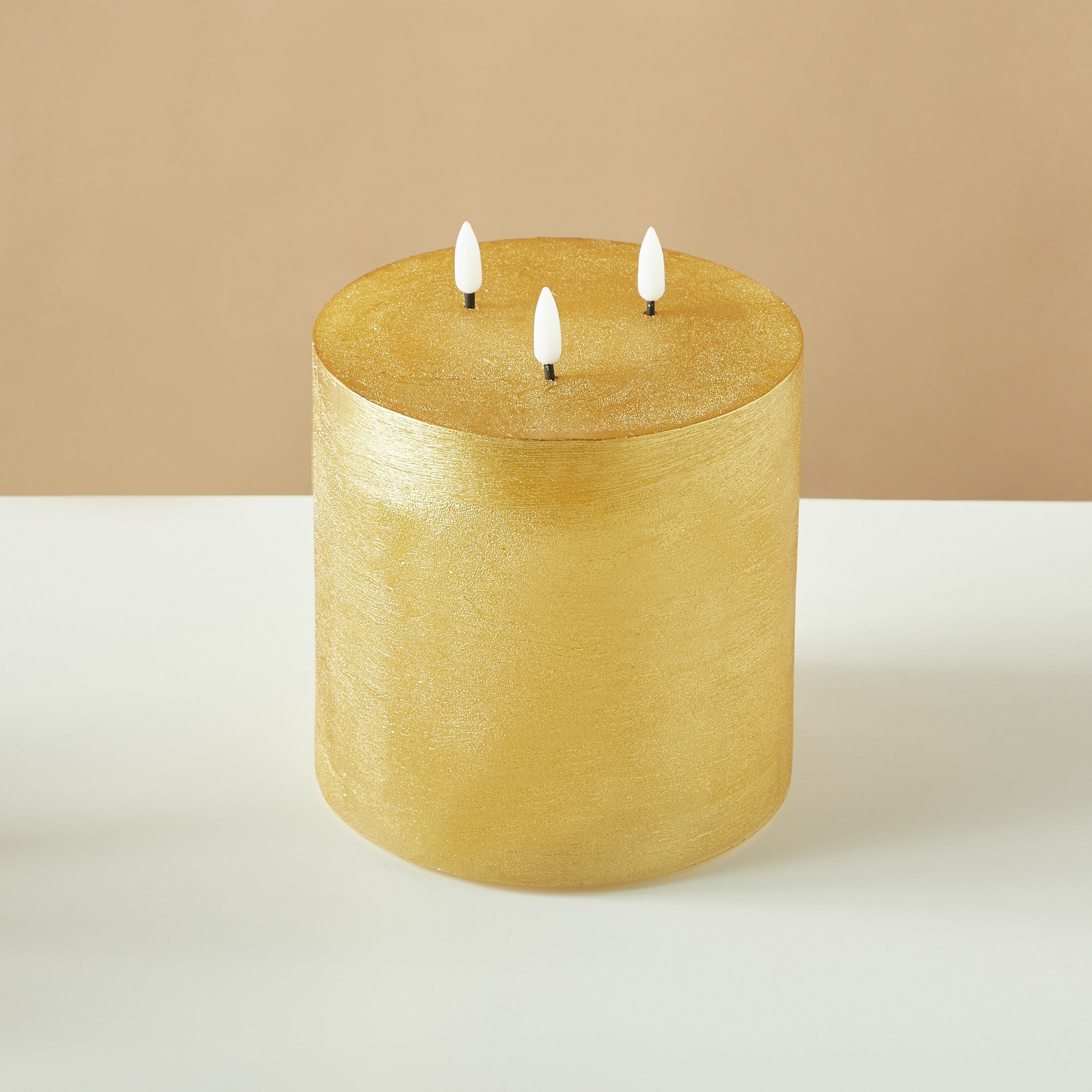 شمعة عمودية إل إي دي 3 فتائل بدون لهب من كانتري فيلد إسينشيالز -18 سم-household-homefragrance-candles-image-3