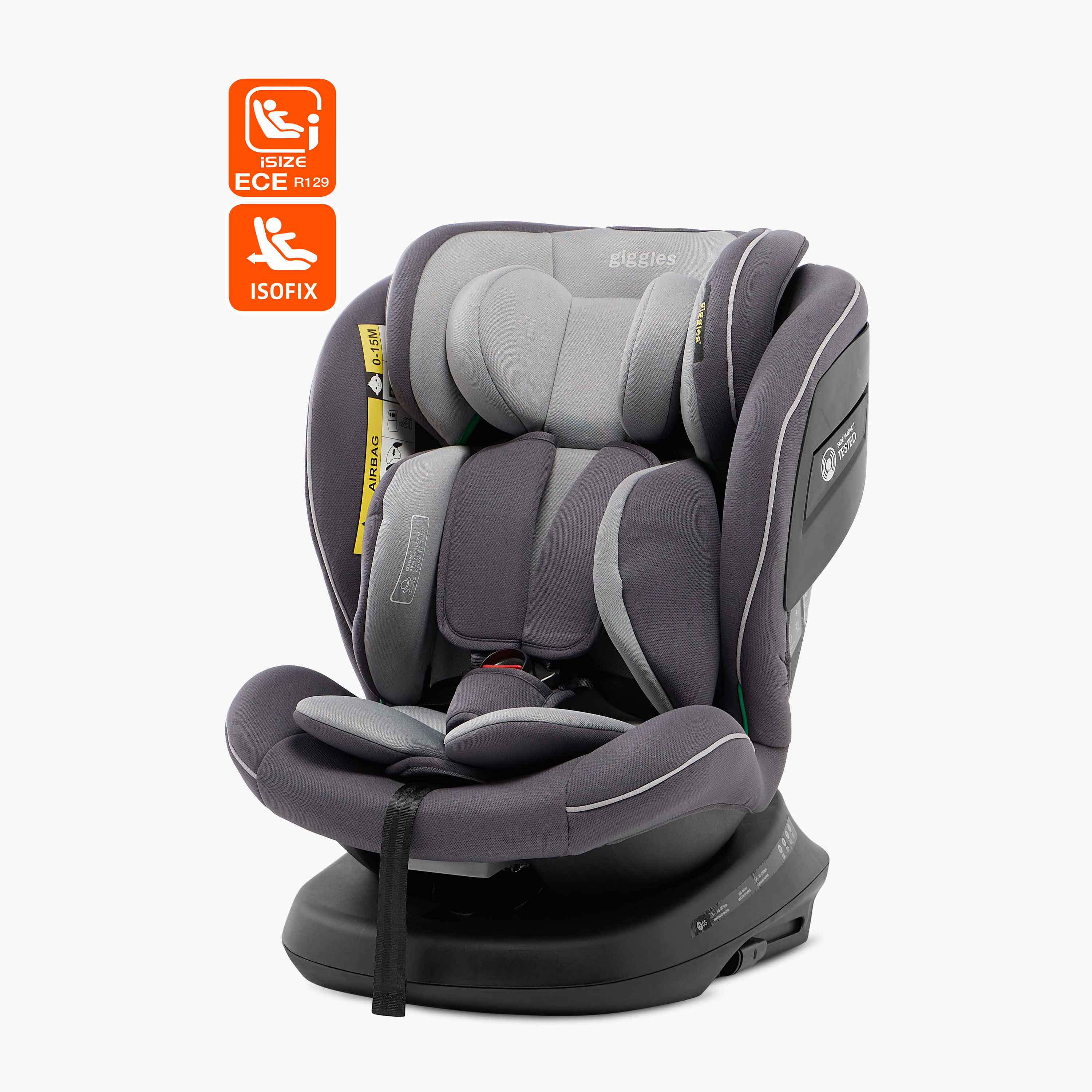 Buy Giggles Brea 360 degree Group 0 1 2 3 I size ISO Fix Car Seat Online Babyshop UAE