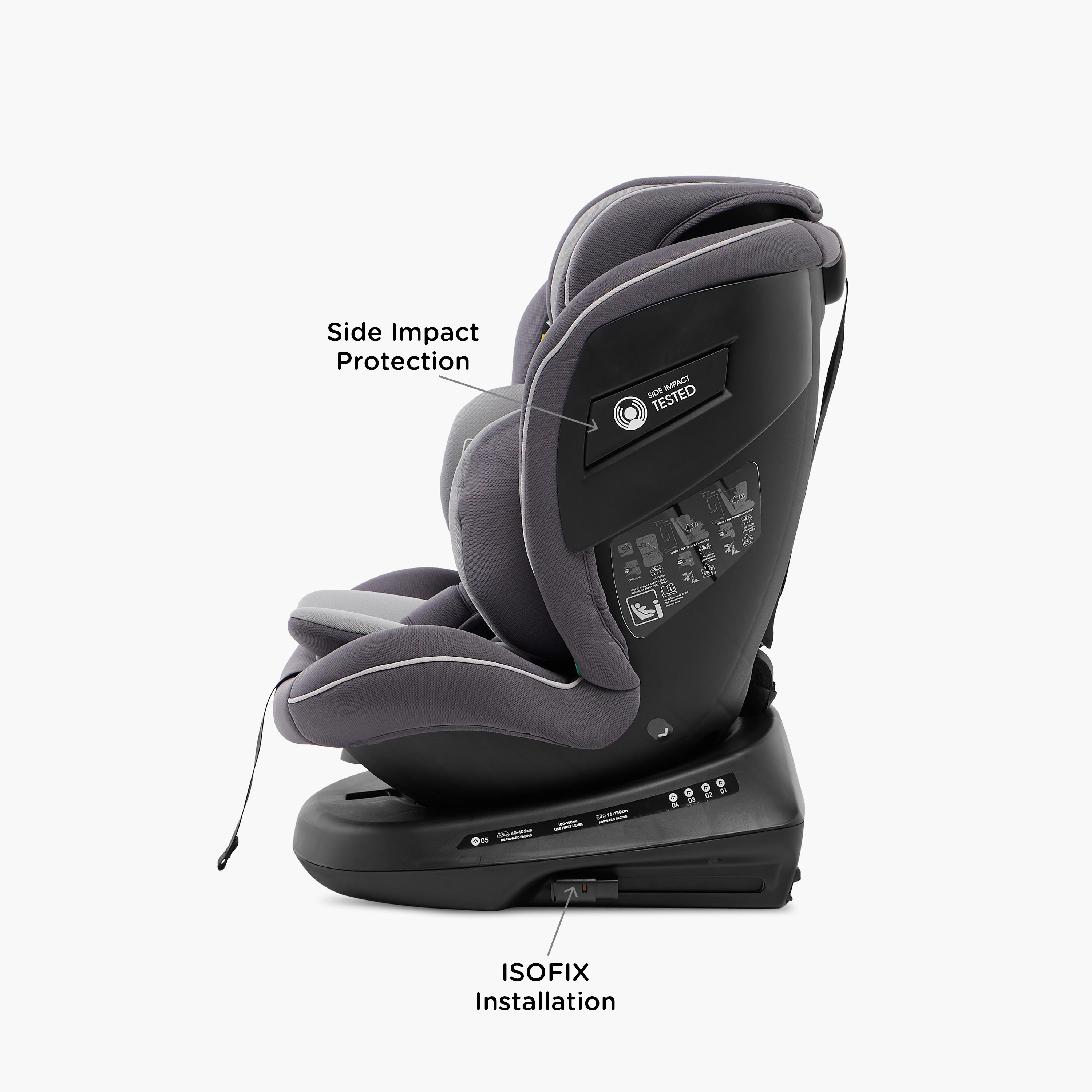 Giggles Brea 360 degree Group 0+1+2+3 I-size, ISO Fix Car Seat-baby-gear-carseats-image-9