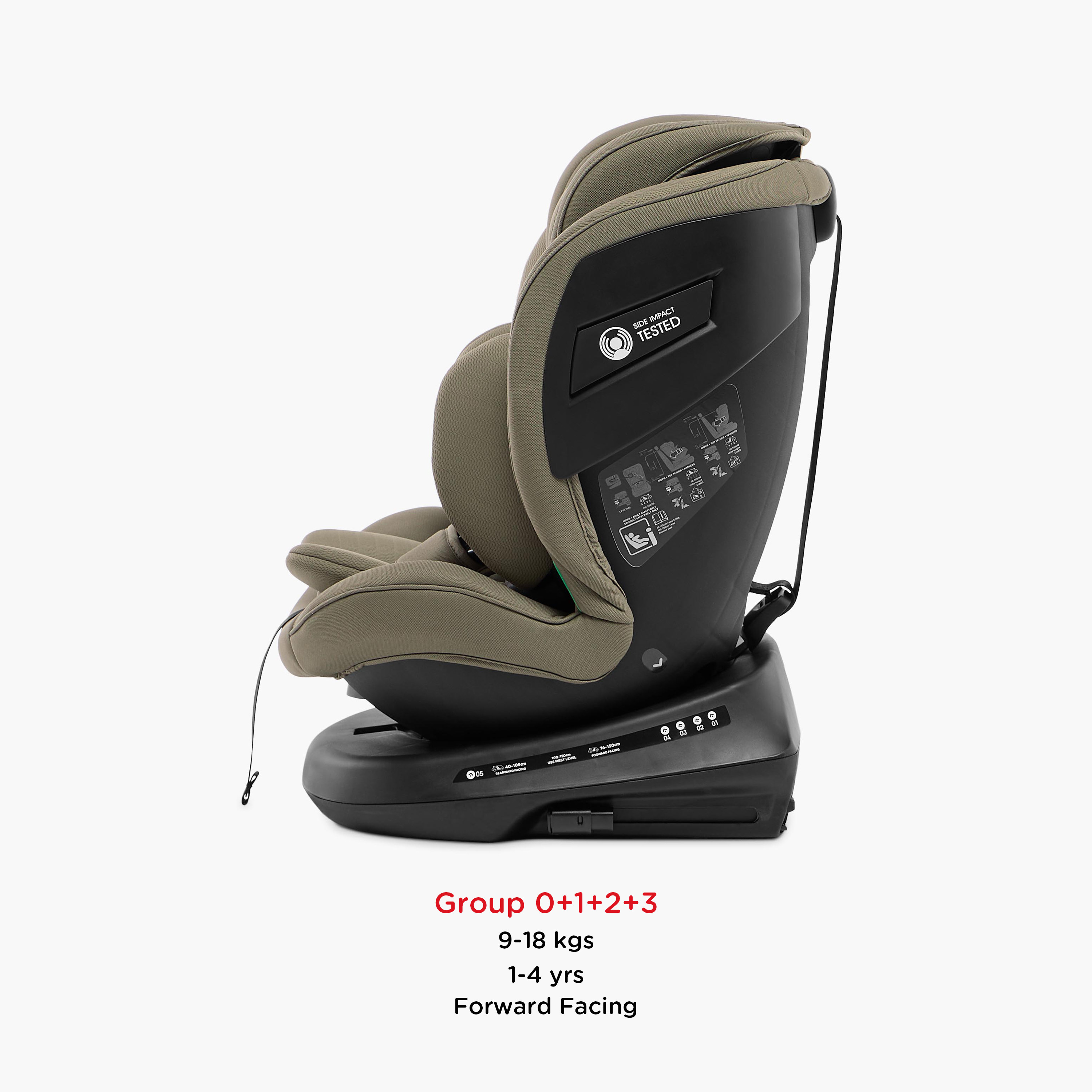 Giggles Brea 360 degree Group 0+1+2+3 I-size, ISO Fix Car Seat-baby-gear-carseats-image-4