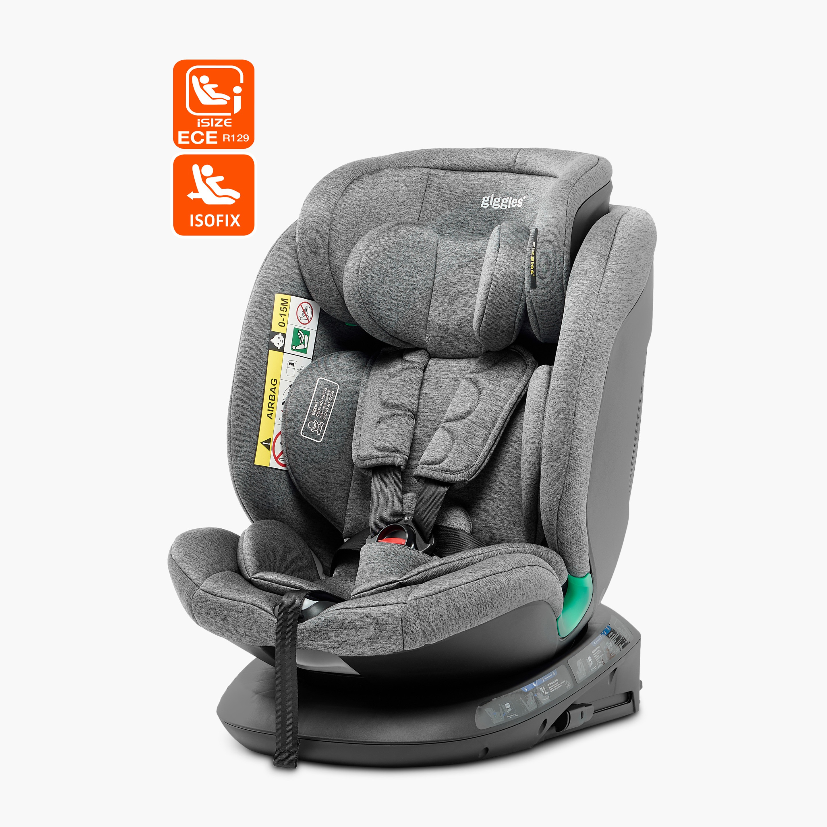 Buy Giggles Maxx 360 degree Group 0 1 2 3 I size ISO Fix Car Seat Online Mothercare Bahrain