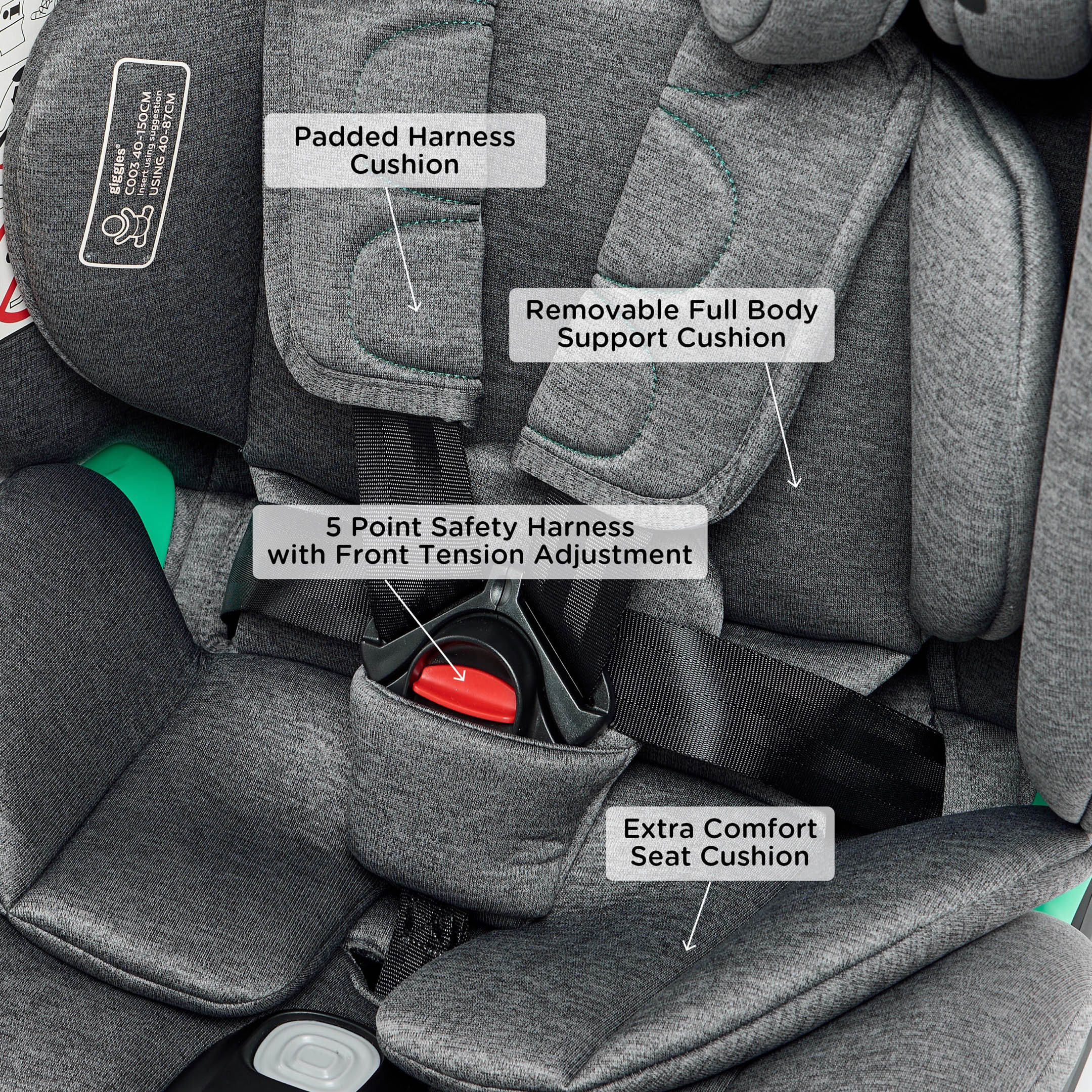 مقعد سيارة أيزو فيكس مقاس أي مجموعة 0+1+2+3 ماكس 360 درجة من جيجلز-baby-gear-carseats-image-8