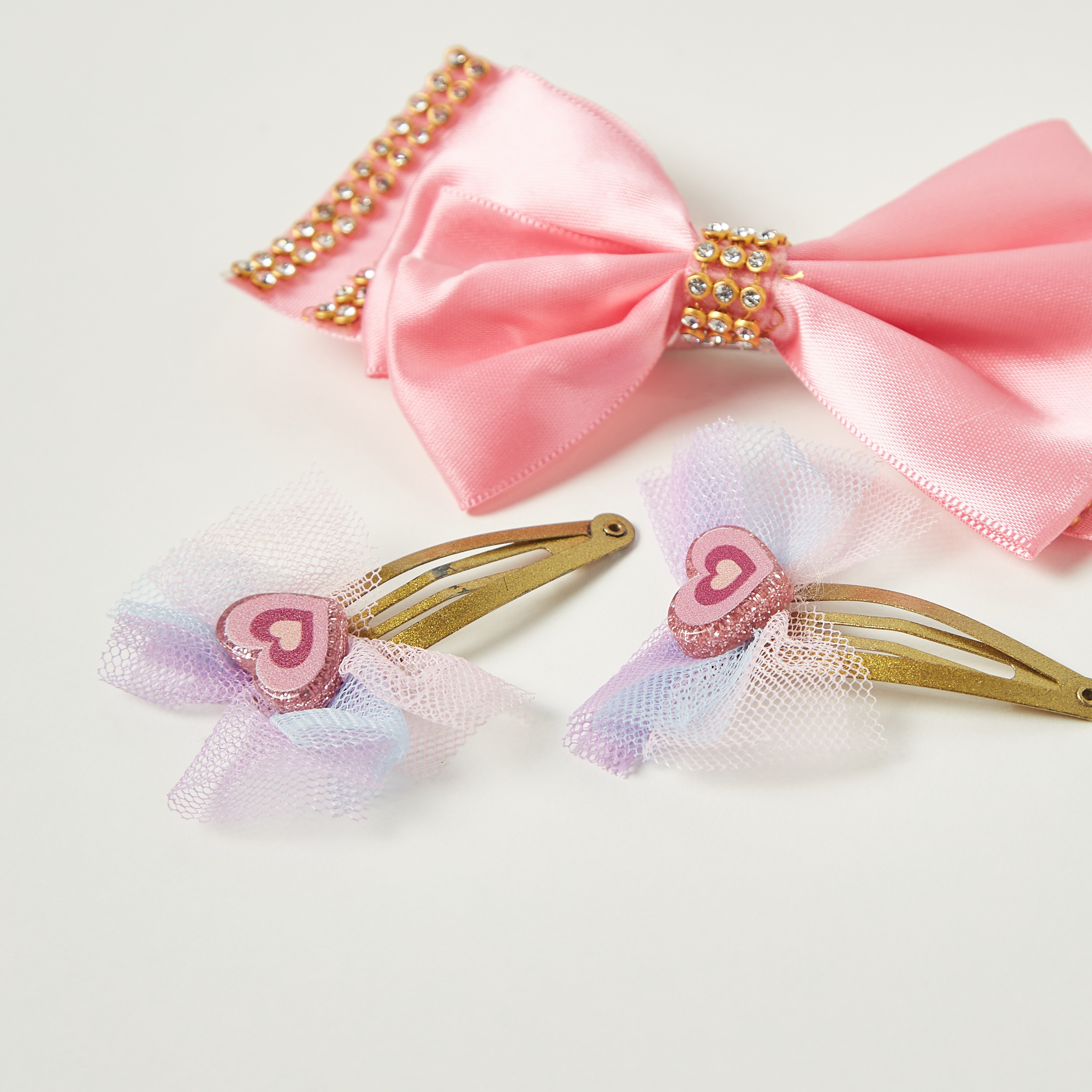 Buy Charmz 3 Piece Embellished Hair Clip Set Online for Girls