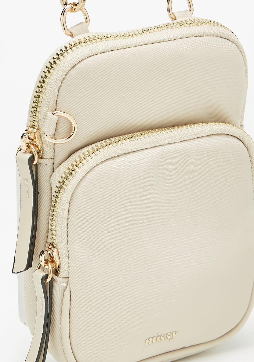 Missy Solid Crossbody Bag with Zip Closure-Women%27s Handbags-image-2