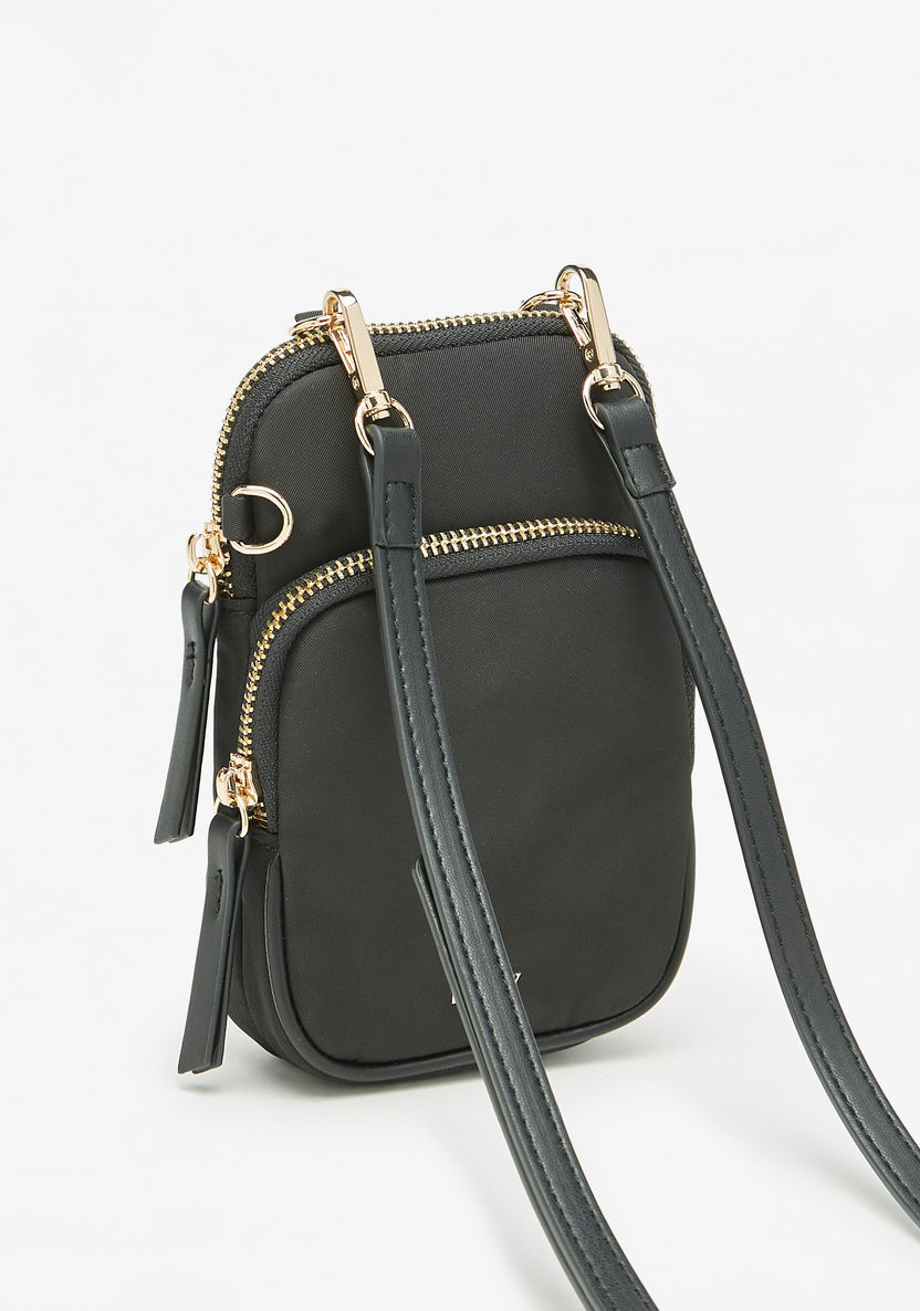 Missy Solid Crossbody Bag with Zip Closure-Women%27s Handbags-image-1