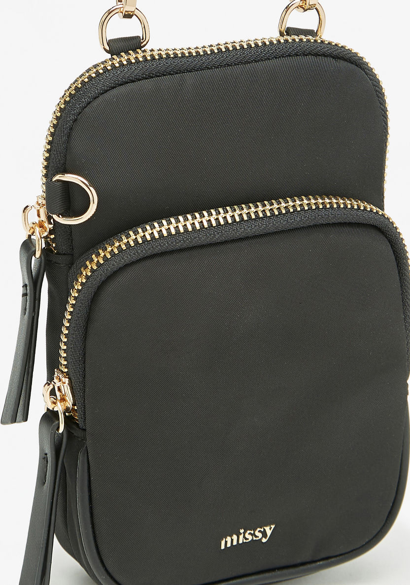 Missy Solid Crossbody Bag with Zip Closure-Women%27s Handbags-image-2
