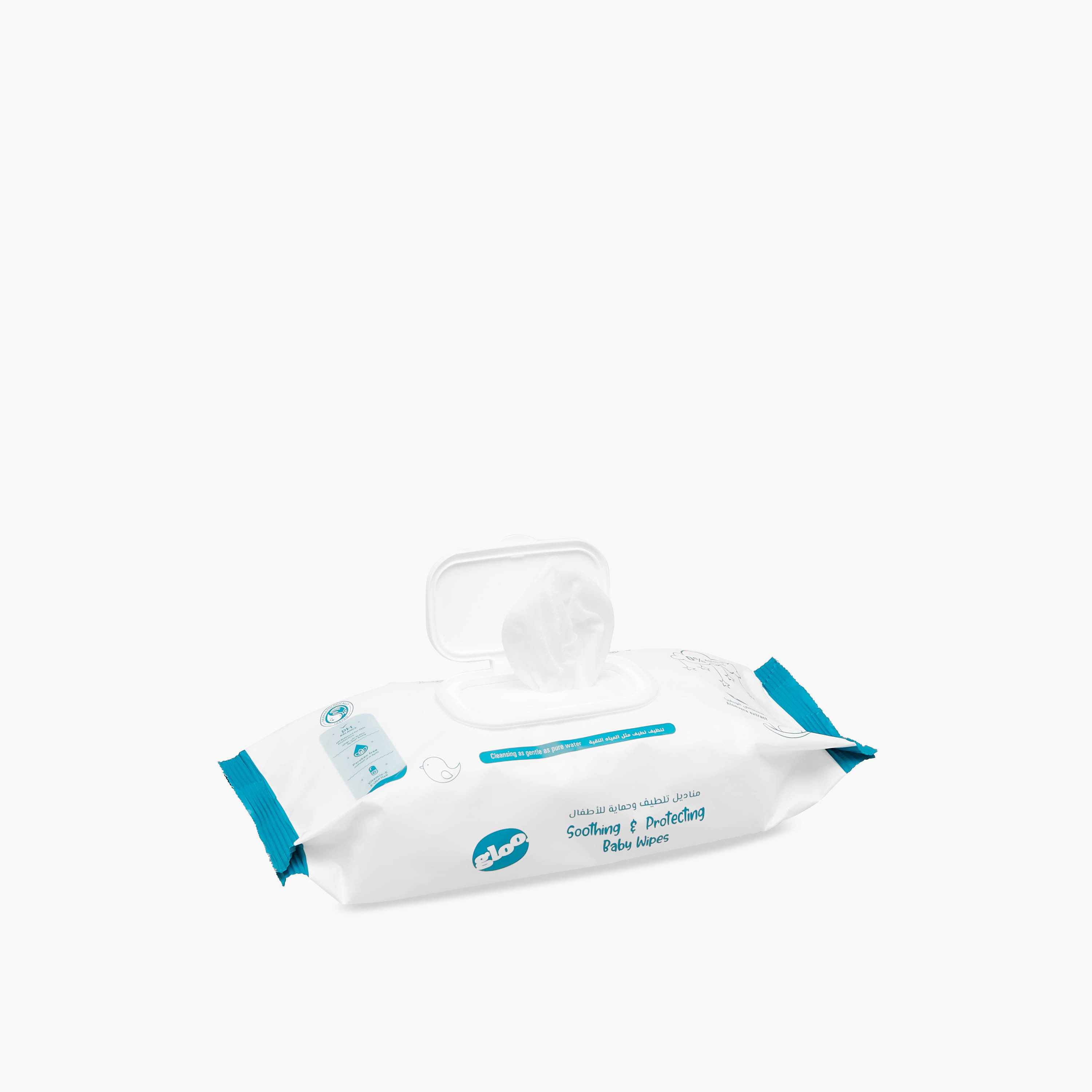 غلو - مناديل أطفال مهدئة وحامية 90 ورقة-baby-diapering-babywipes-image-2