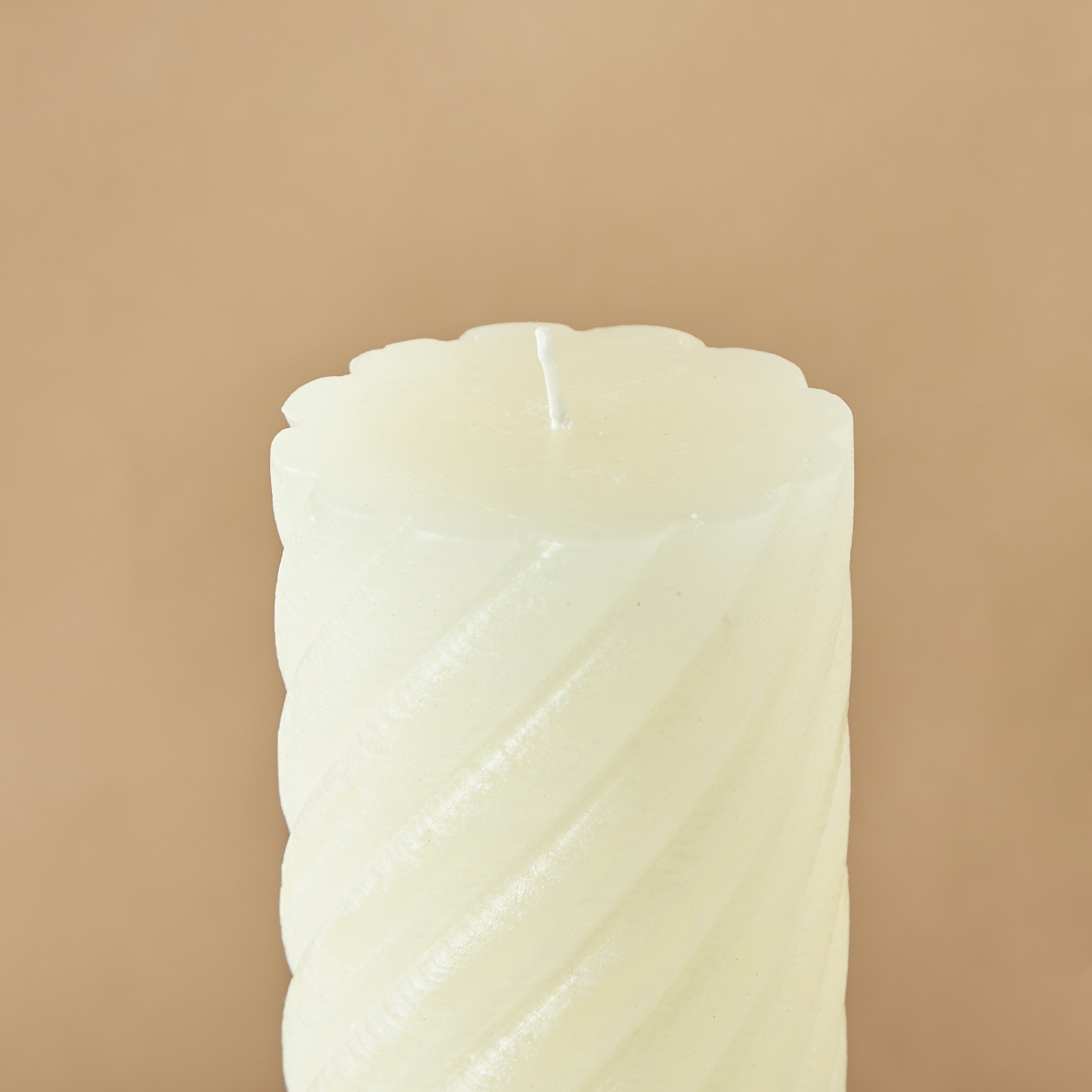 Countryfield Tonnie Essentials Unscented Spiral Pillar Candle - 15 cms-household-homefragrance-candles-image-4