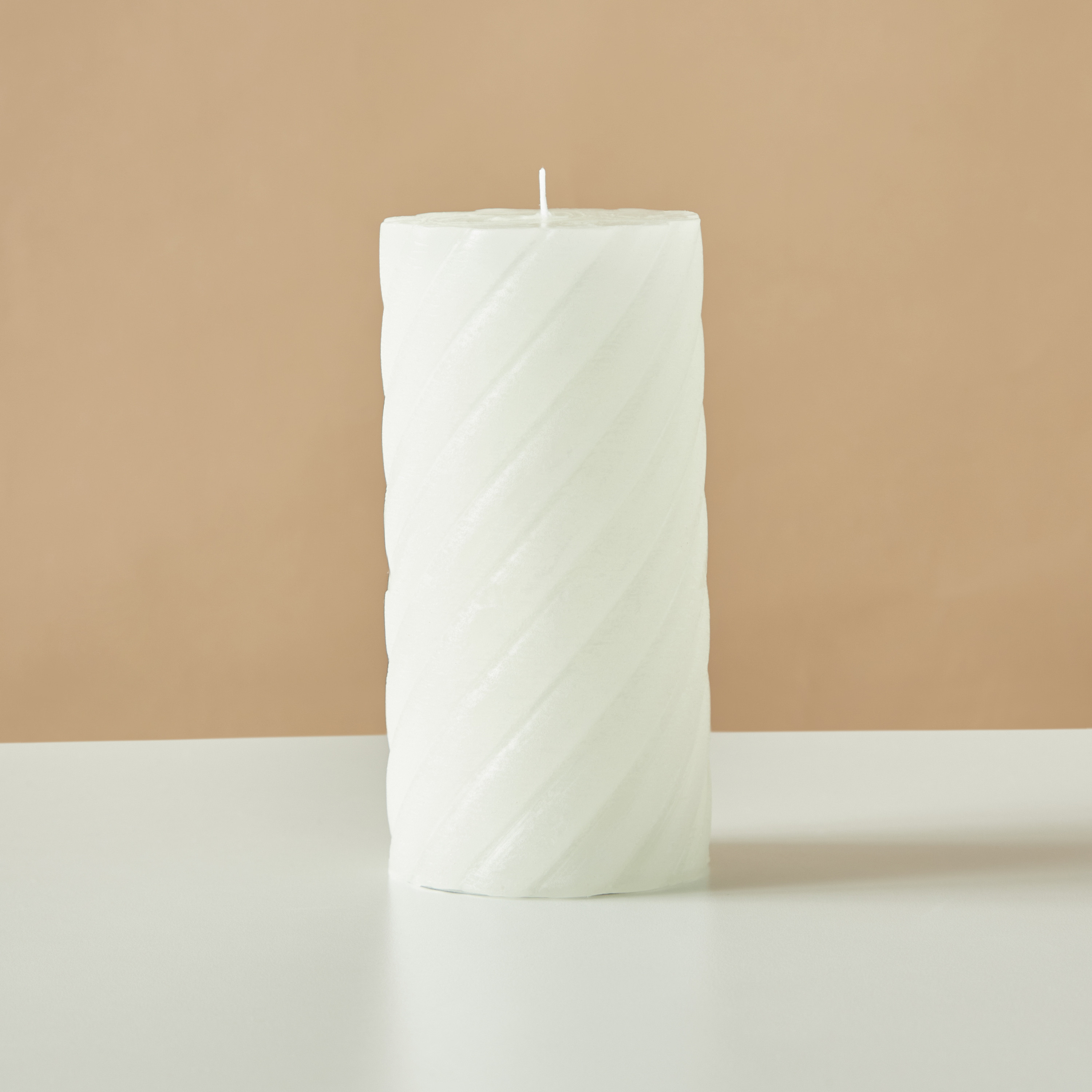 Countryfield Tonnie Essentials Unscented Spiral Pillar Candle-household-homefragrance-candles-image-2