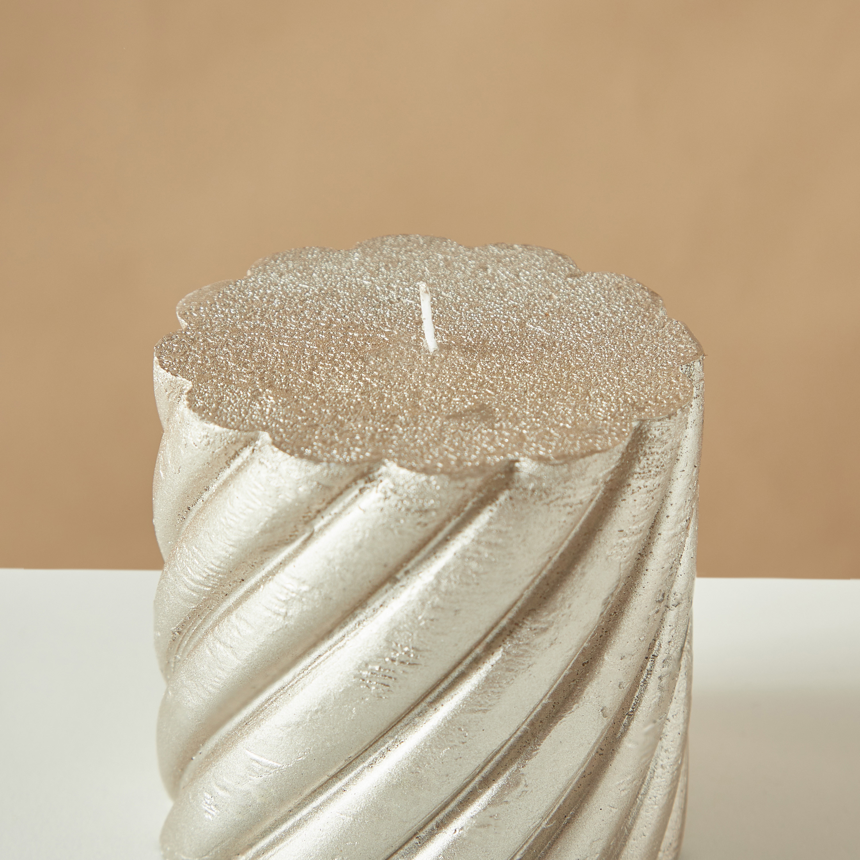 Countryfield Essentials Unscented Spiral Pillar Candle-household-homefragrance-candles-image-4