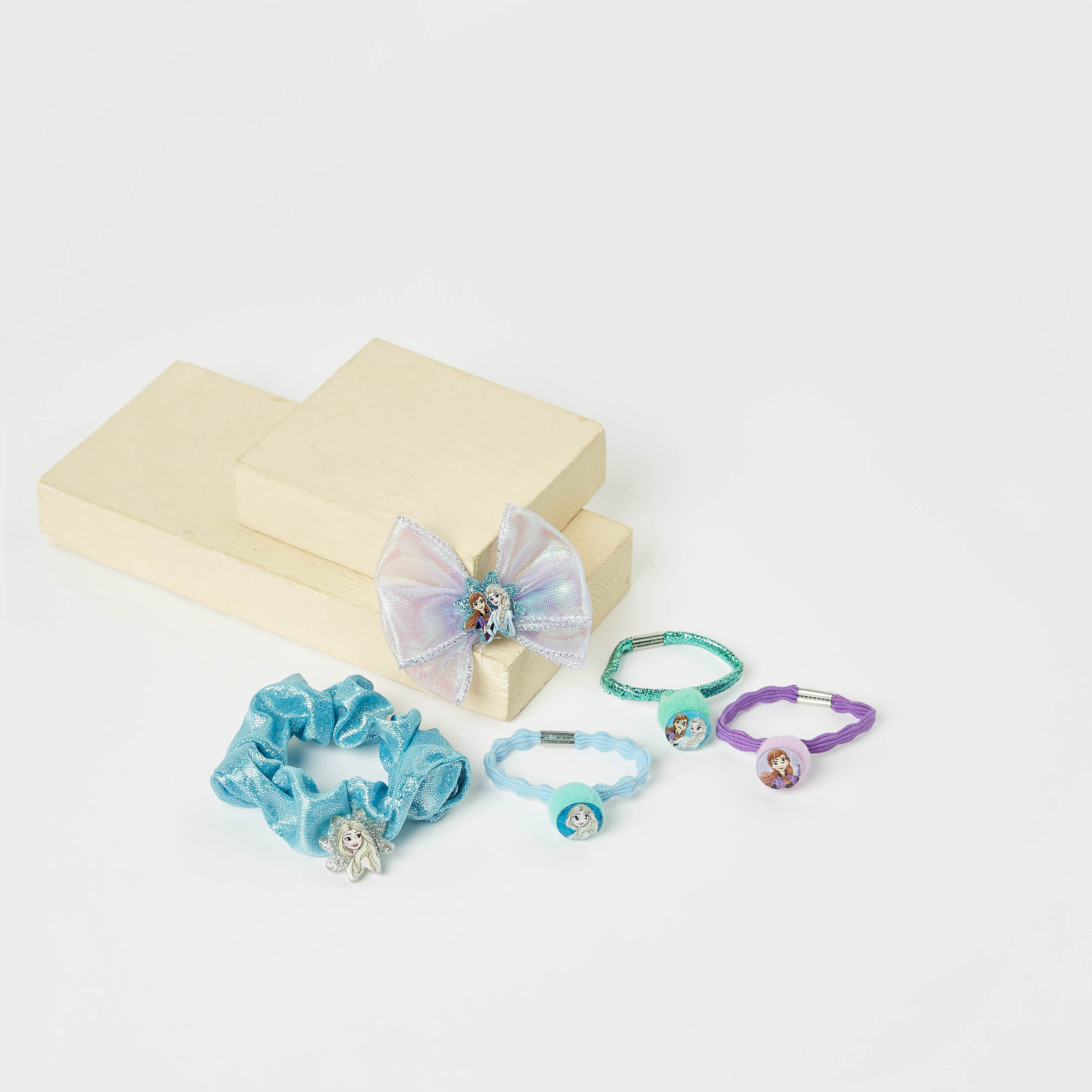 Gloo Frozen Accent Detail 5-Piece Hair Accessory Set-girls-accessories-hairaccessories-image-1
