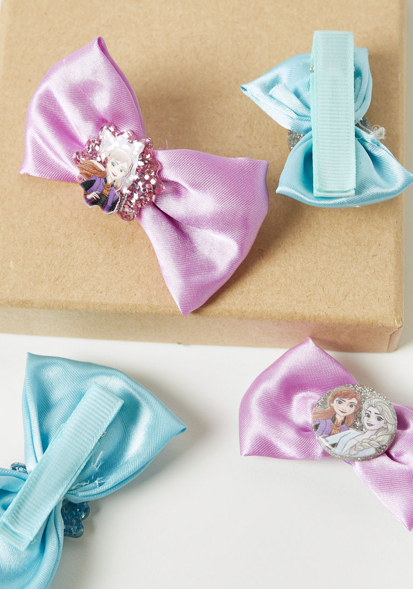 Gloo Frozen Bow Accent Hair Clip - Set of 4-Hair Accessories-image-3