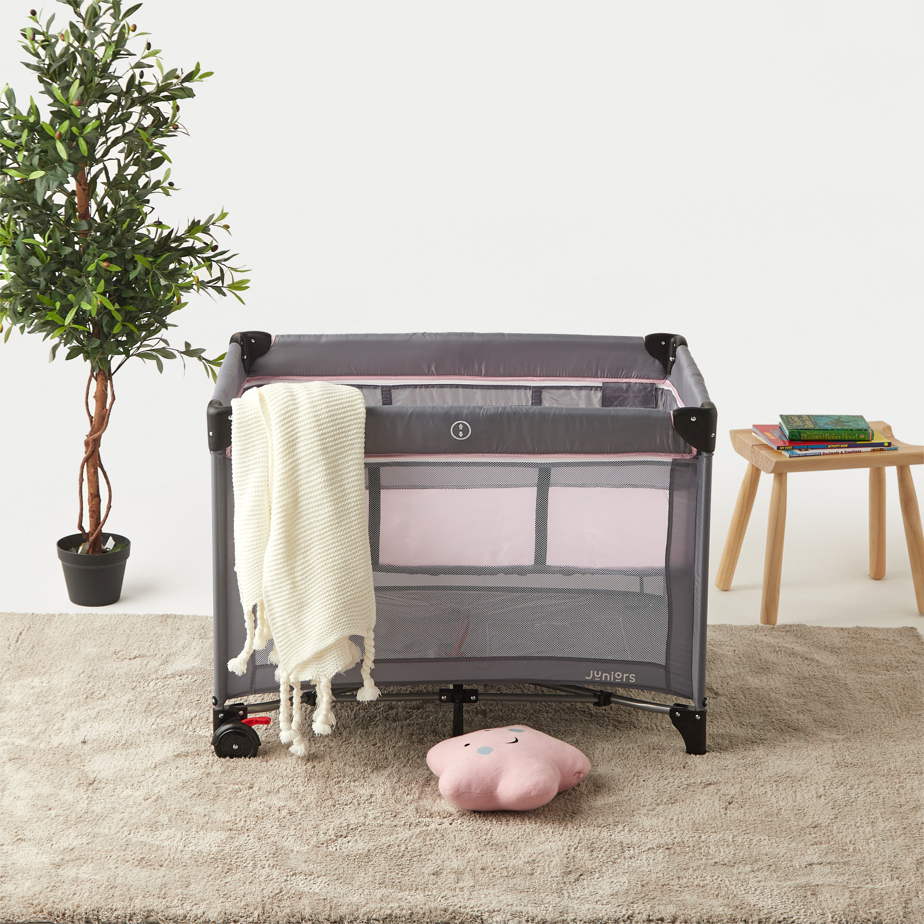 Juniors Cooper Travel Cot-baby-nursery-furniture-cribsandbeds-travelcots-image-1