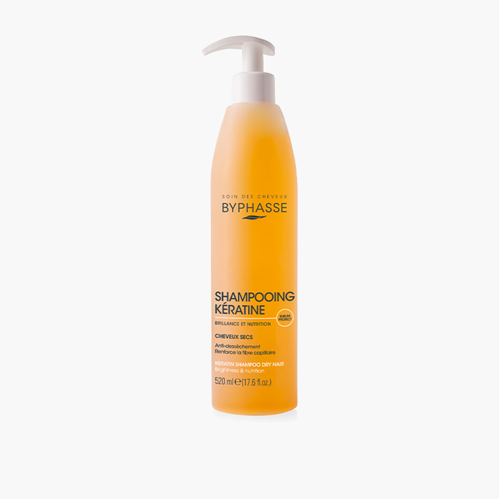 Byphasse Sublim Protect Keratin Shampoo - 520 ml-beautyandpersonalcare-hair-haircare-shampoos-image-1