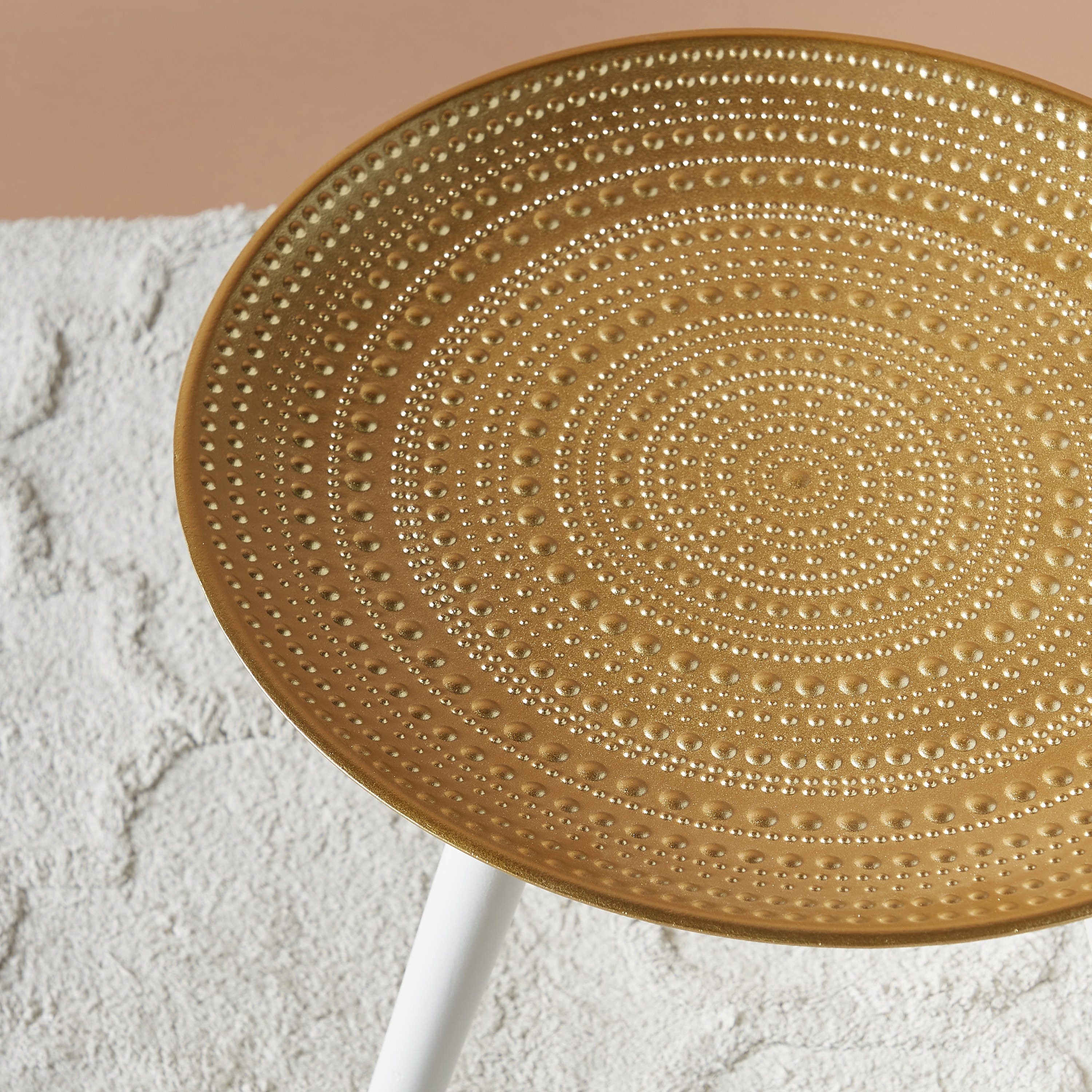 Textured Wooden Accent Table - 49x49x48 cms-furniture-livingroom-sideandendtables-image-3