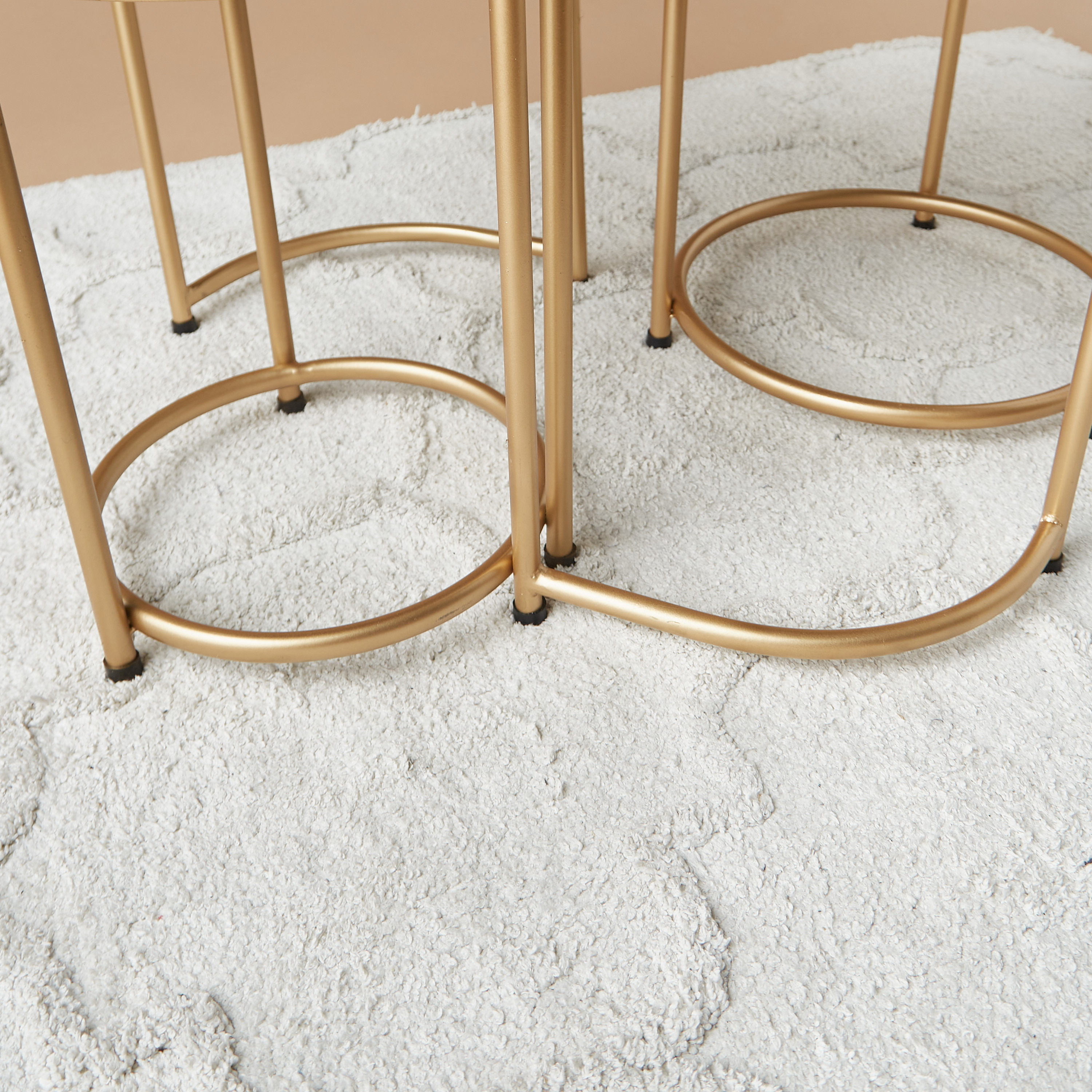 Wooden Top 3-Piece Steel Nesting Table Set-furniture-livingroom-nestoftables-image-4