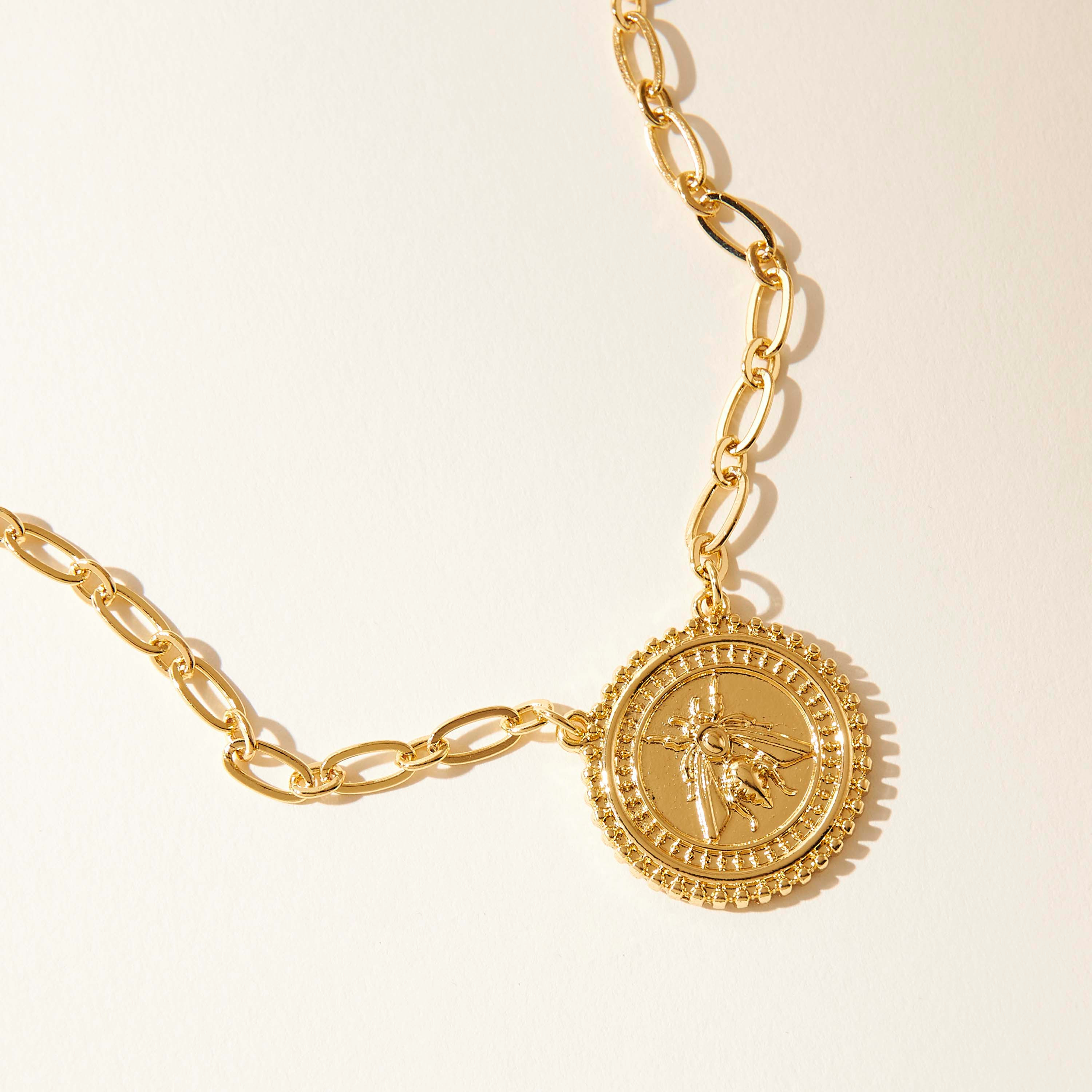 Canvas Textured Chunky Necklace with Lobster Clasp-women-watchesandjewellery-jewellery-necklacesandpendants-image-3