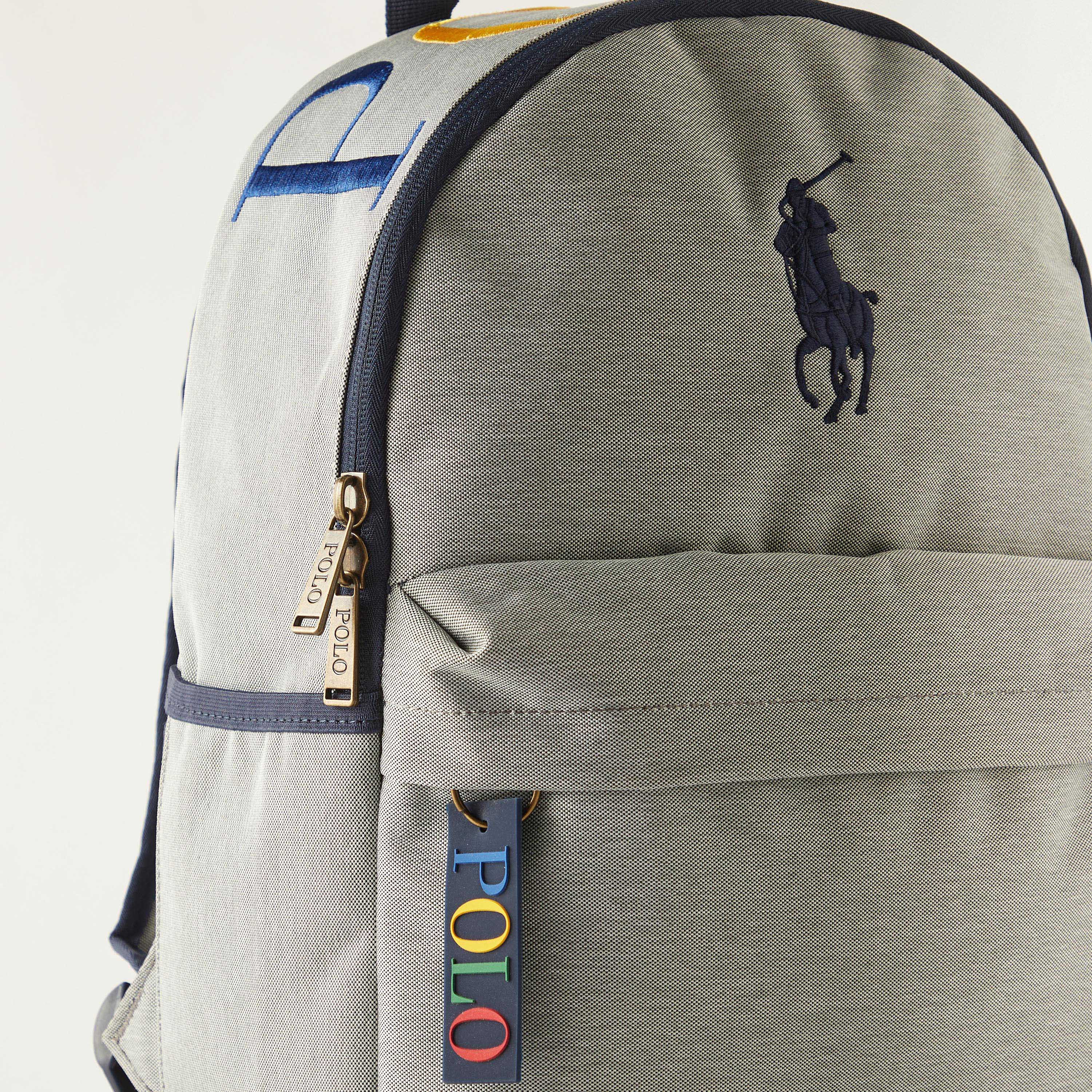 شنطة ظهر مطرّزة بشعار الماركة من بولو رالف لورين - 39x13x30 سم-school-bagsandbackpacks-backpacks-image-3