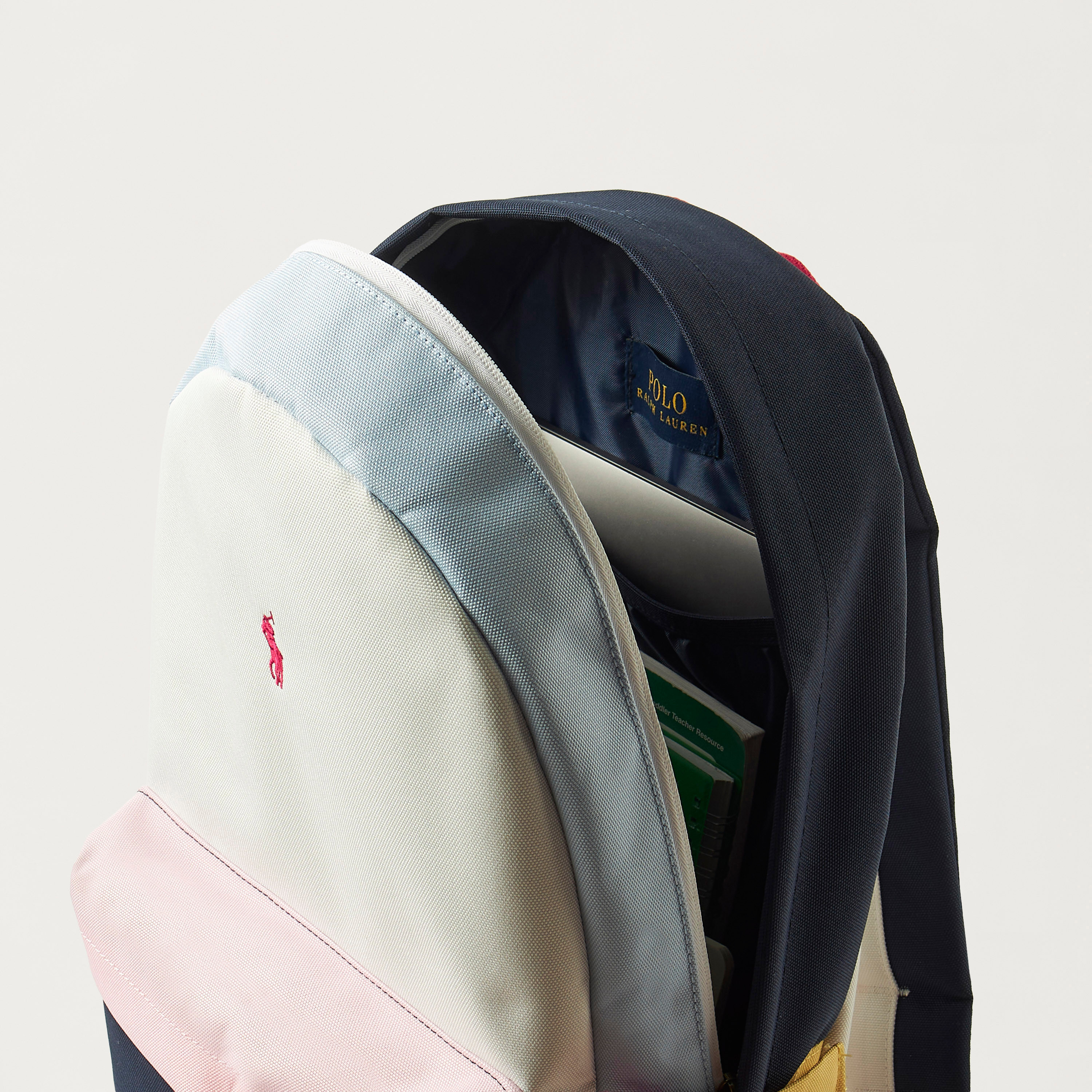 شنطة ظهر بسحاب إغلاق وشعار من بولو رالف لورين - 13x30x39 سم-school-bagsandbackpacks-backpacks-image-7