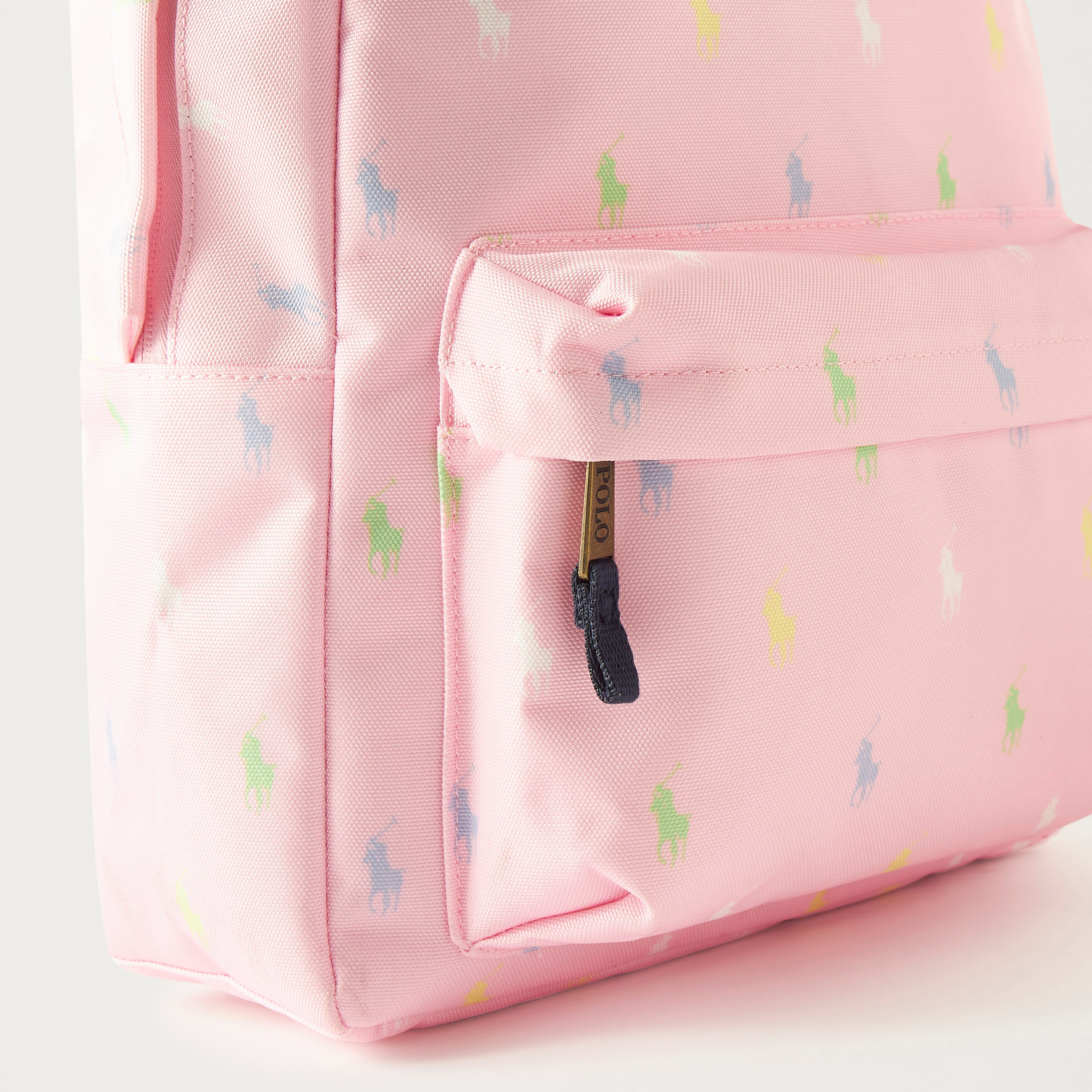 Polo Ralph Lauren All-Over Print Backpack with Adjustable Straps - 13x30x39 cms-school-bagsandbackpacks-backpacks-image-6