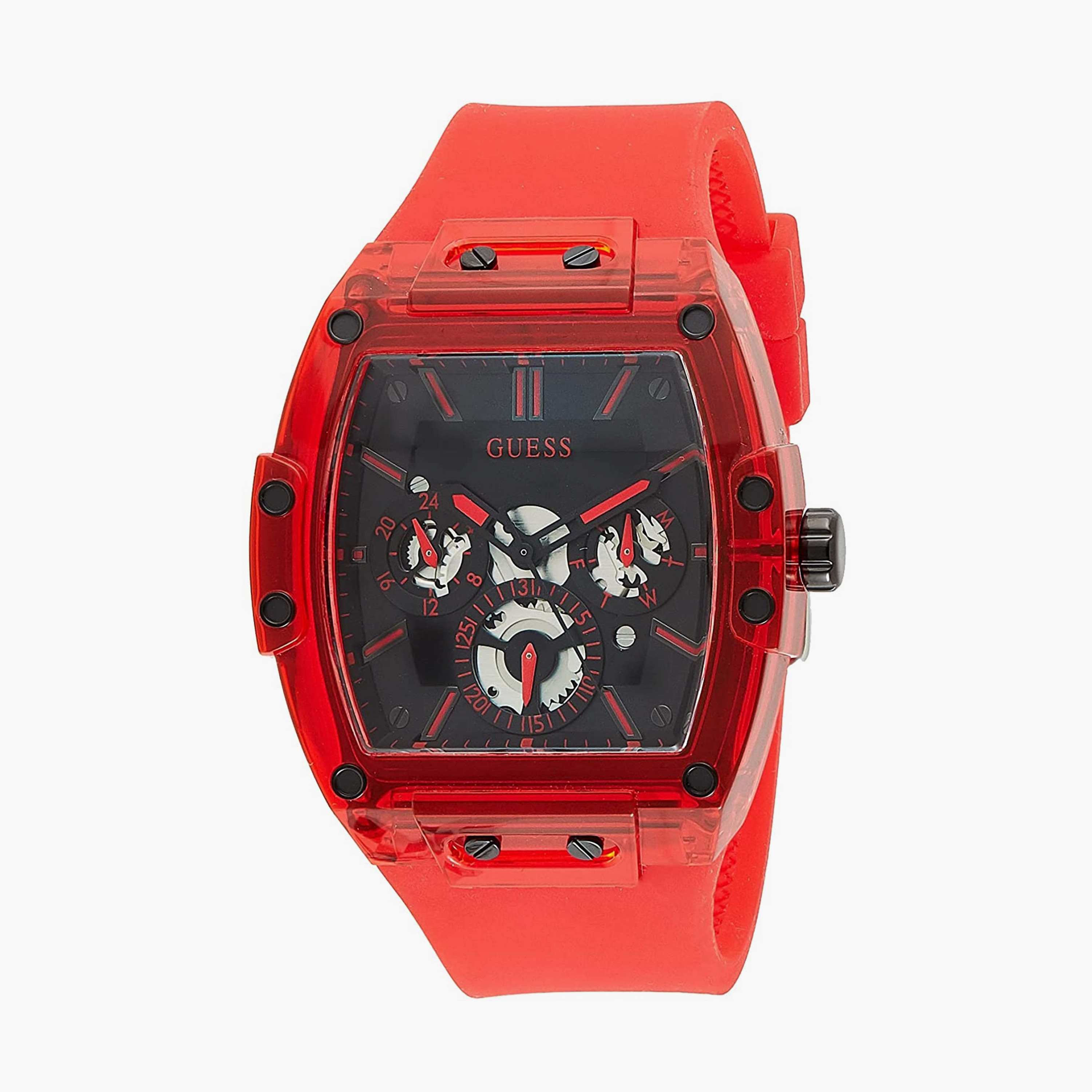 Guess red outlet watch