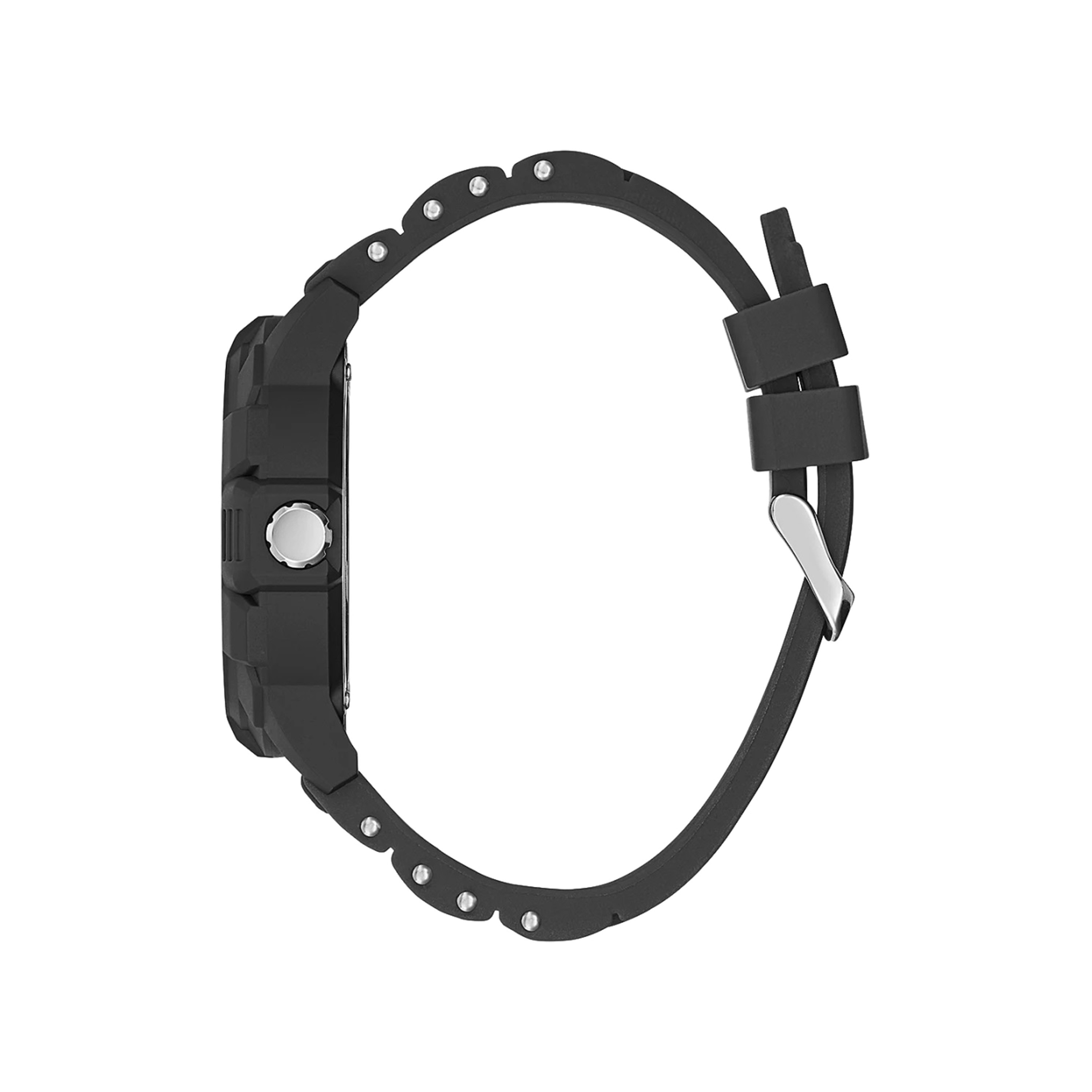 Guess Men's Black Chronograph Silicone Strap Watch - GW0428G1-men-watchesandjewellery-watches-image-2