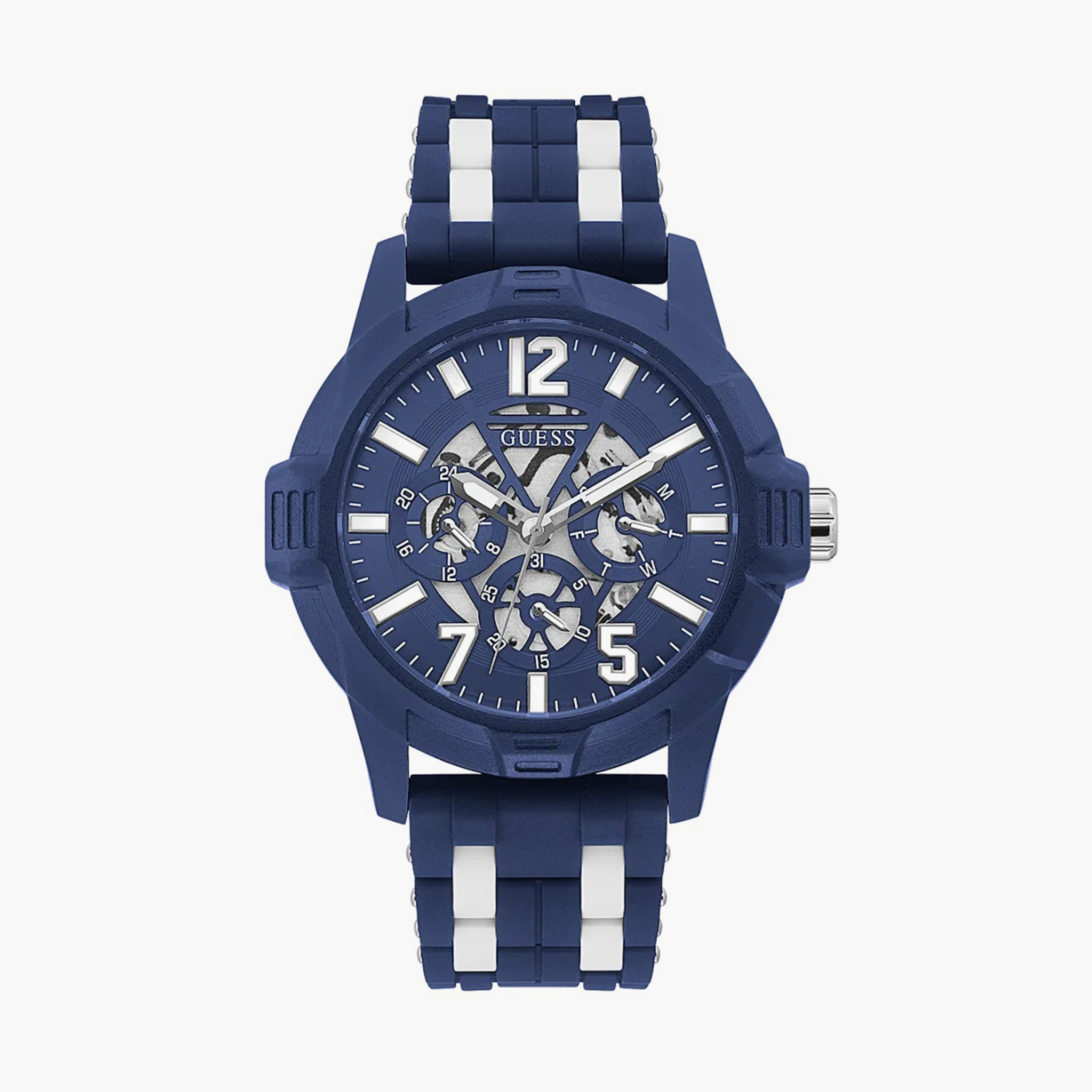 Guess blue chronograph watch best sale