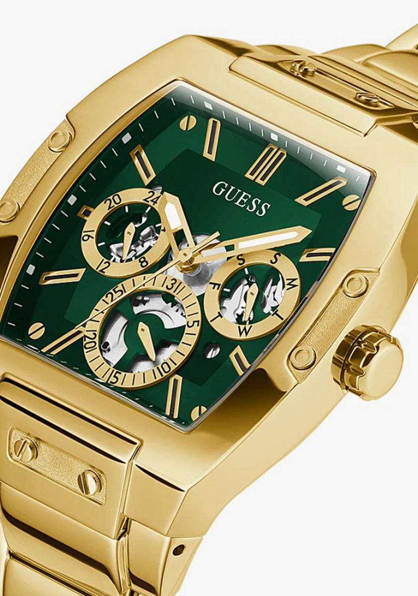 Buy Men\'s Guess Men\'s Gold Chronograph Stainless Steel Strap Watch -  GW0456G3 Online | Centrepoint UAE