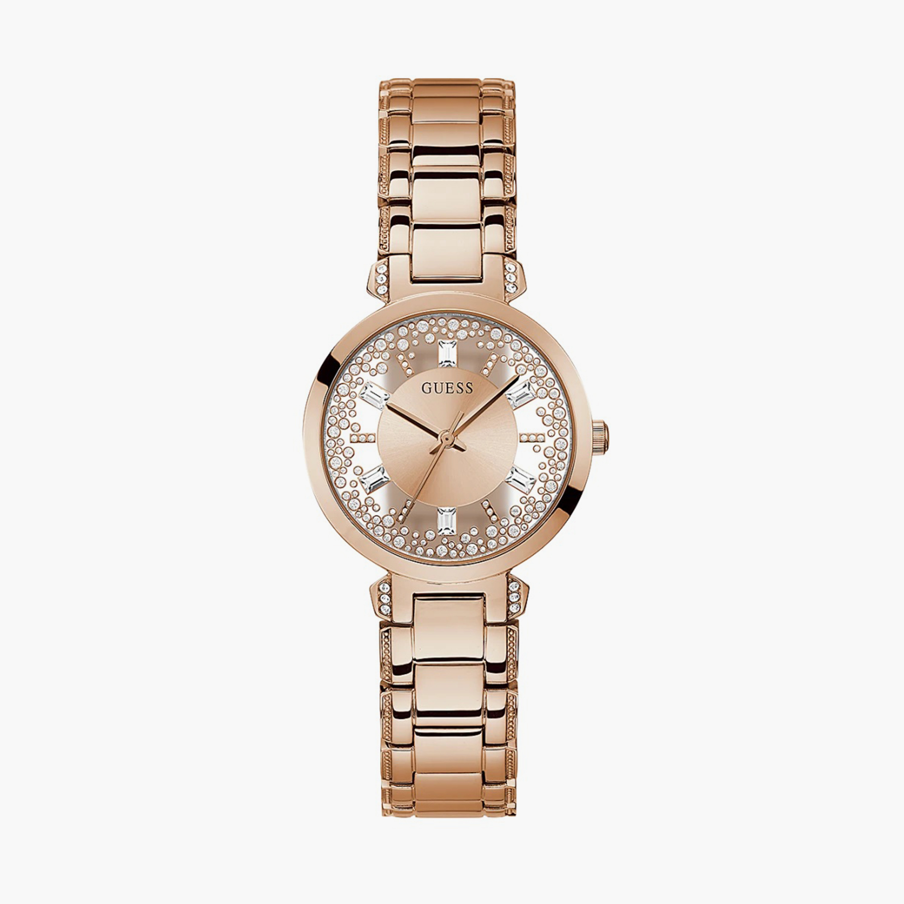 Buy Women s Guess Rose Gold Analog Stainless Steel Strap Watch