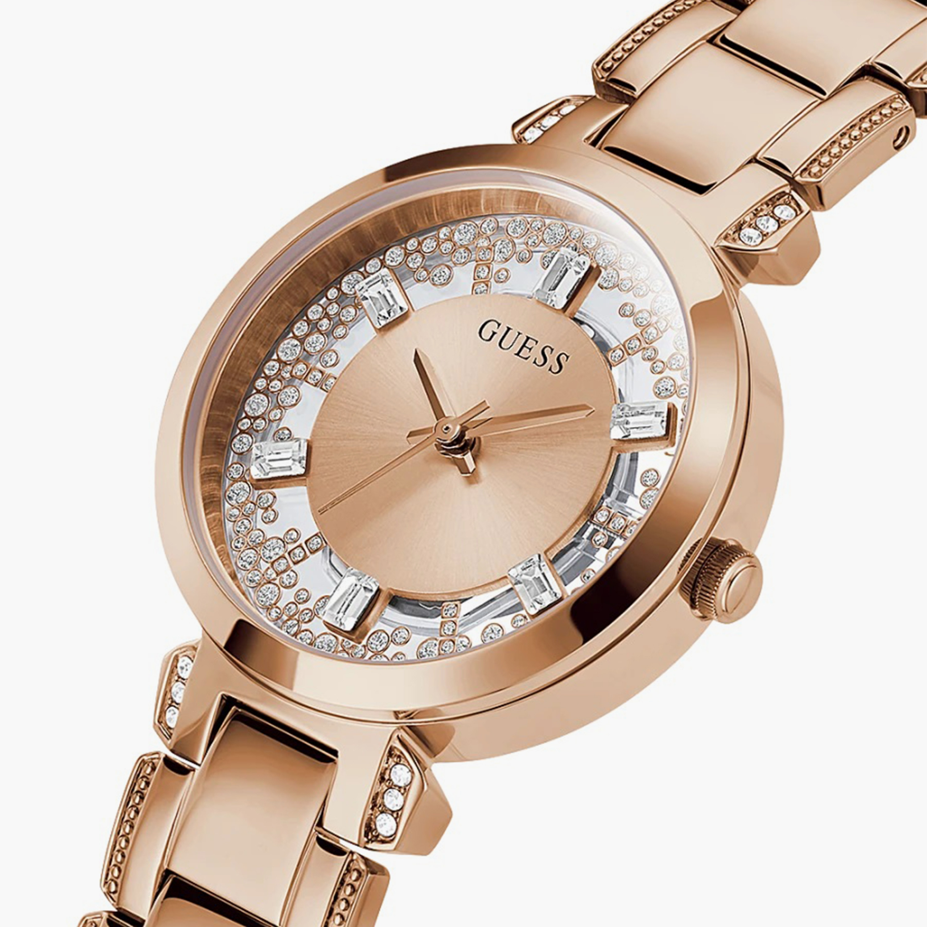 Guess Rose Gold Analog Stainless Steel Strap Watch - GW0470L3-women-watchesandjewellery-watches-image-4