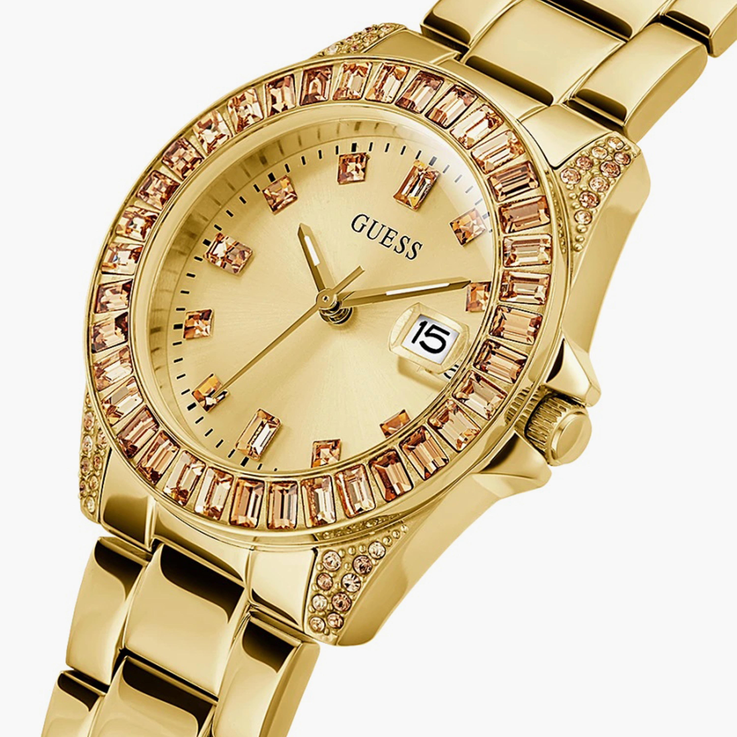 Guess ladies gold watch hotsell