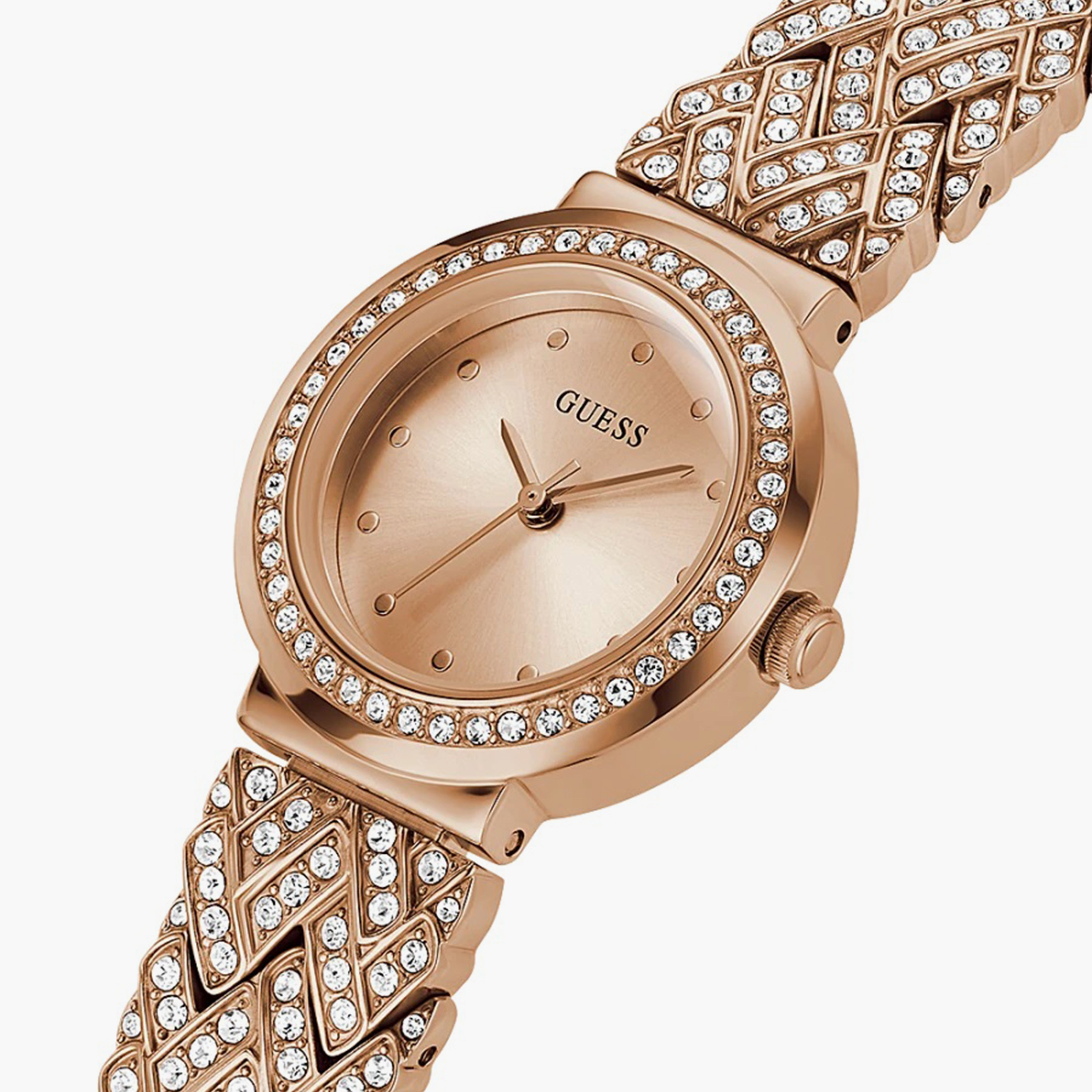 Buy Women s Guess Rose Gold Analog Stainless Steel Strap Watch GW0476L3 Online Centrepoint UAE