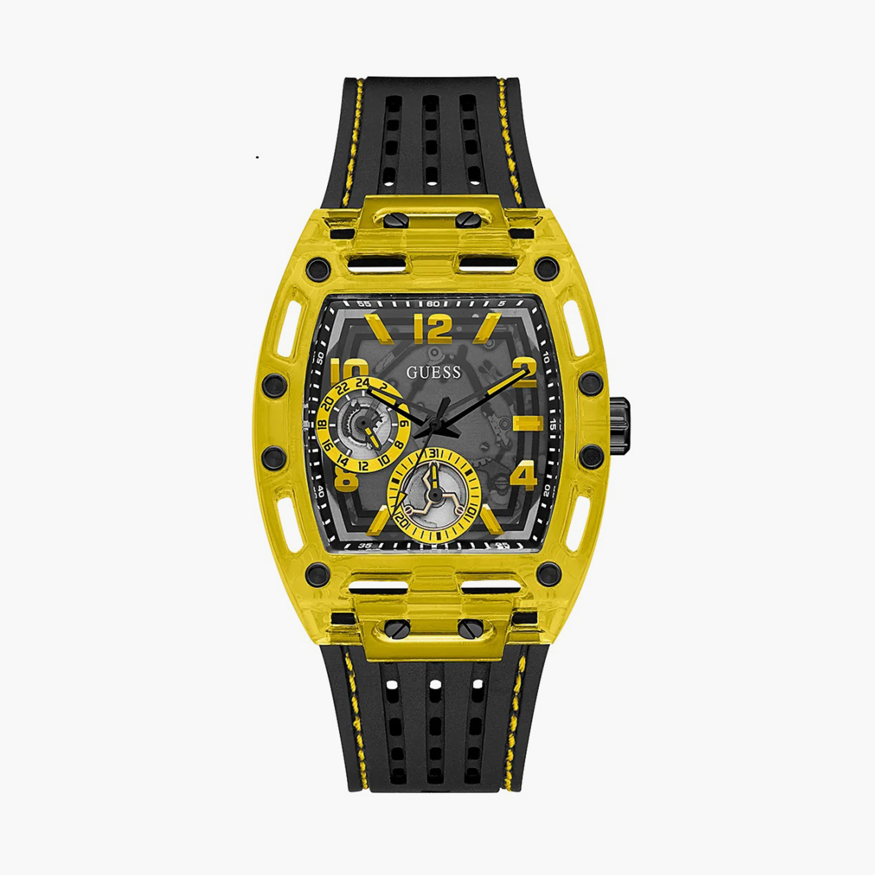  00SX7001QQ31 - ساعة انالوج من اوماكس للرجال بمينا ذهبي مع سوار بني -men-watchesandjewellery-watches-image-1