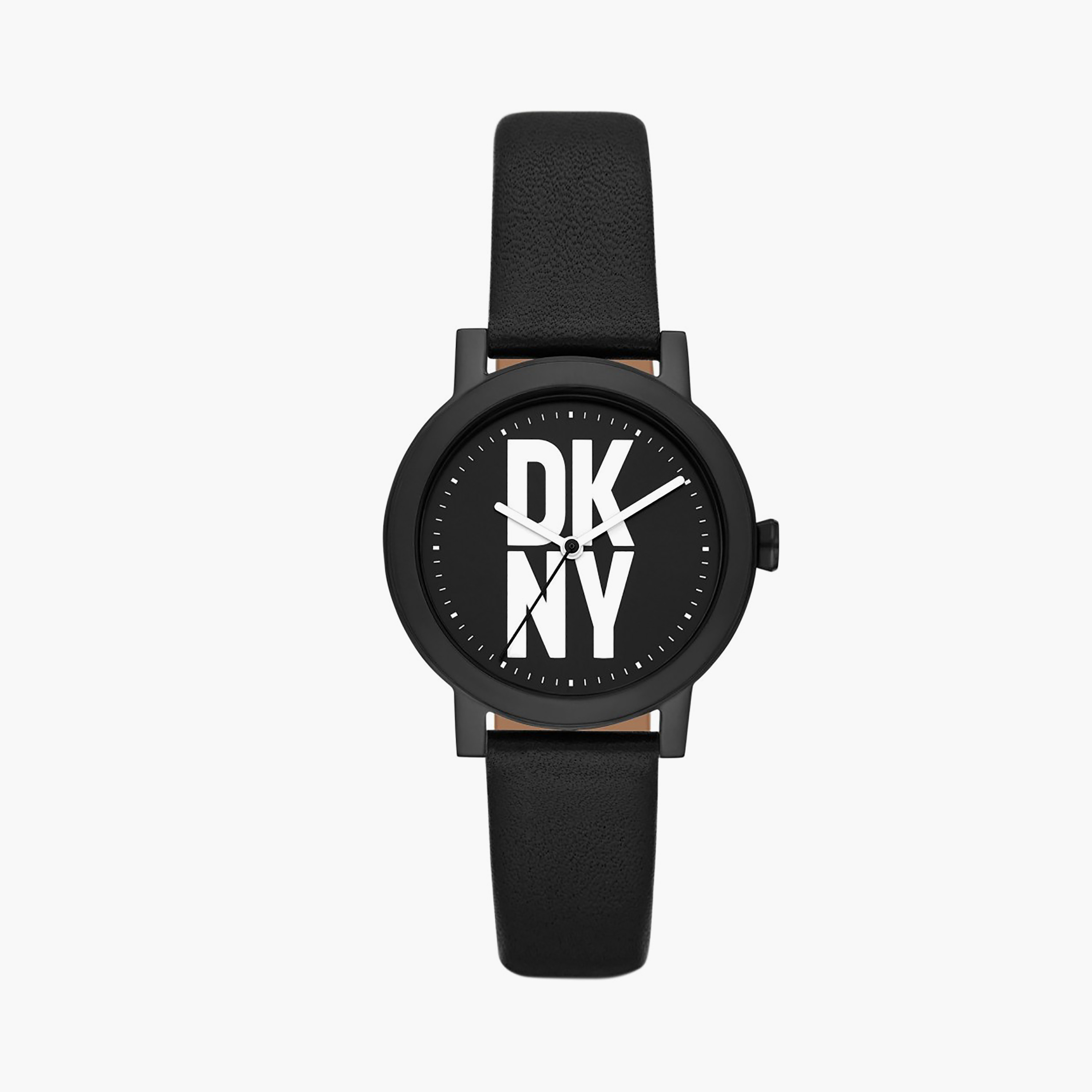  NY6619 ساعة يد أنالوج بلون أسود بسوار جلدي من دي كيه ان واي -women-watchesandjewellery-watches-image-1