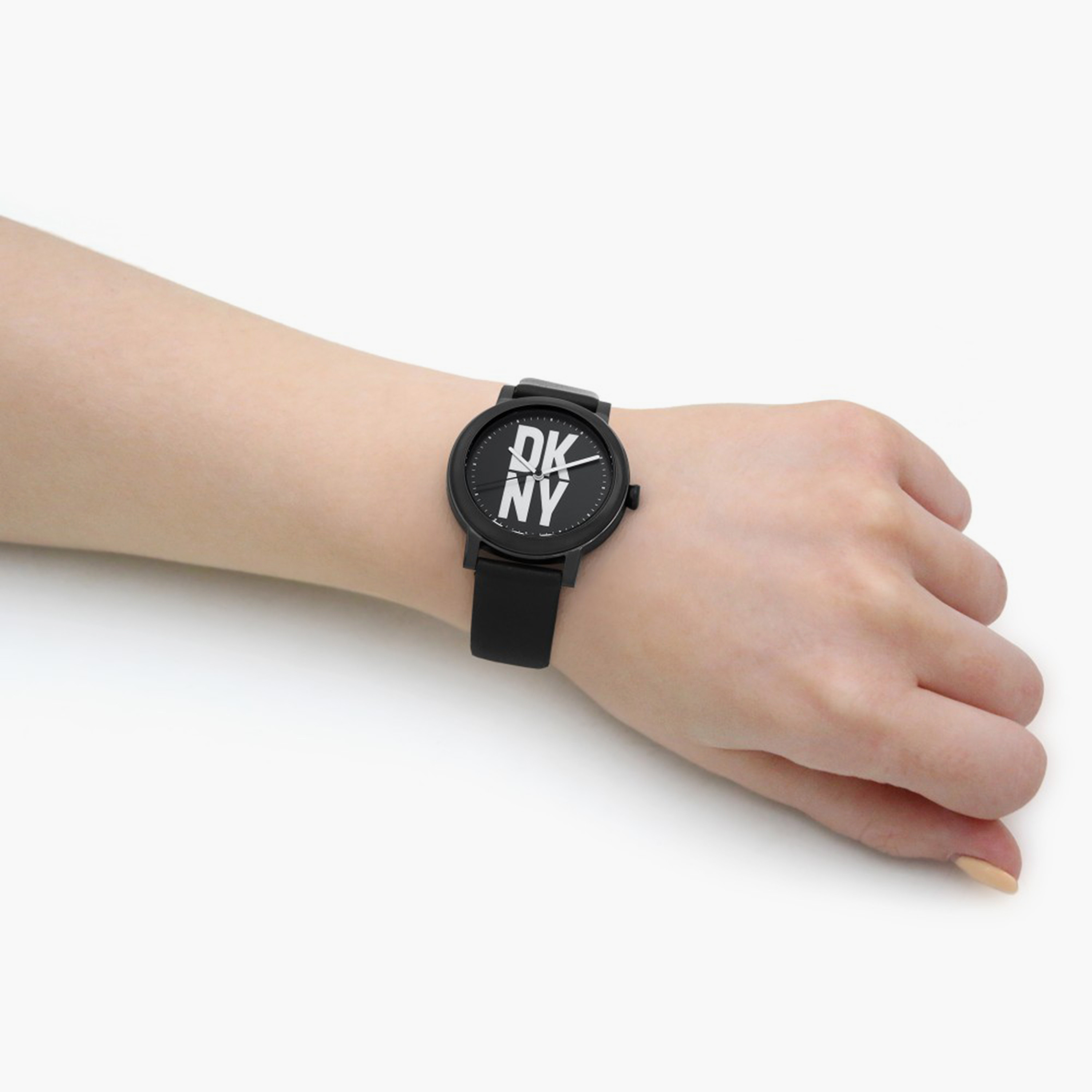 DKNY Black Analog Leather Strap Watch - NY6619-women-watchesandjewellery-watches-image-4