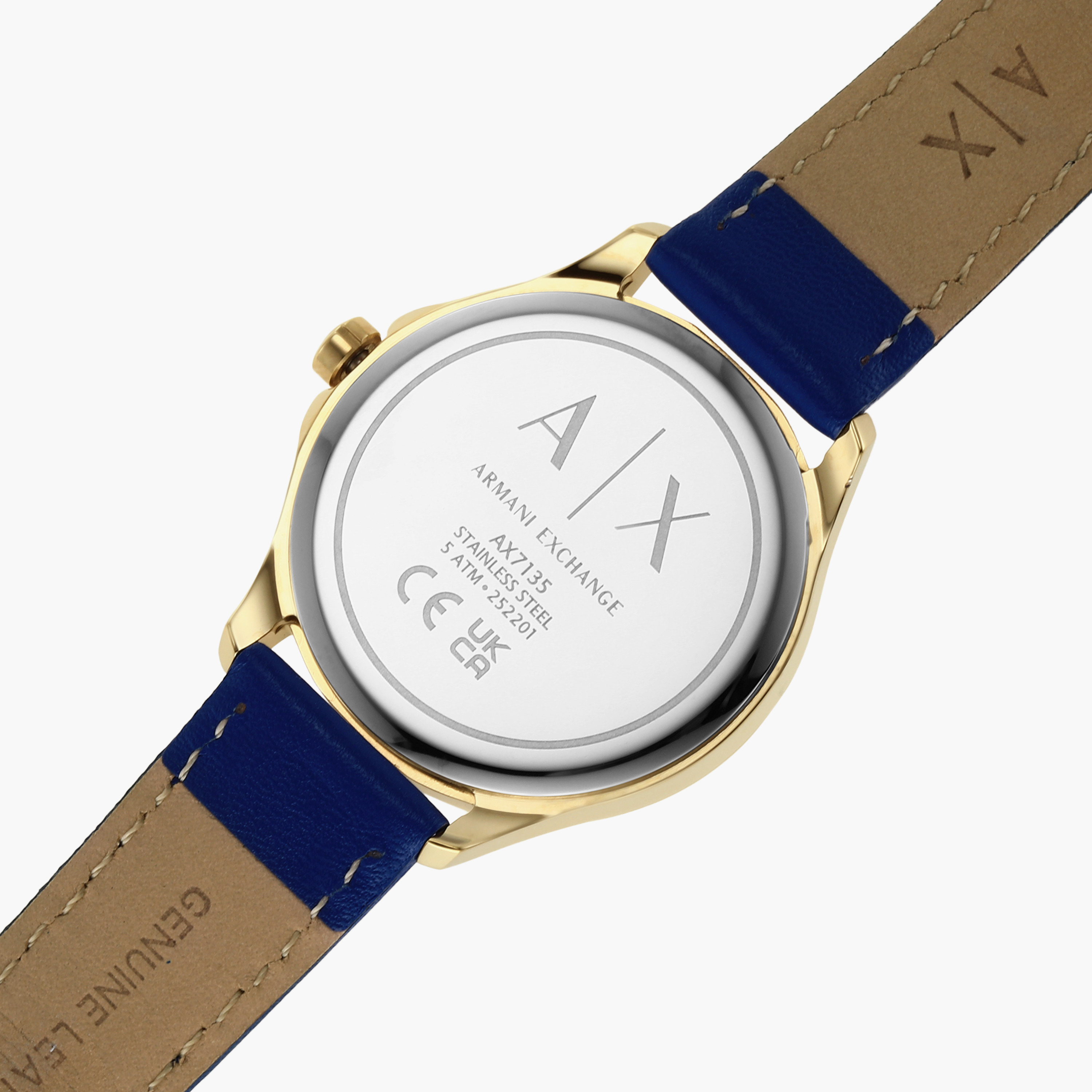 Buy Women s Armani Exchange Women s 36 MM Blue Analog Leather