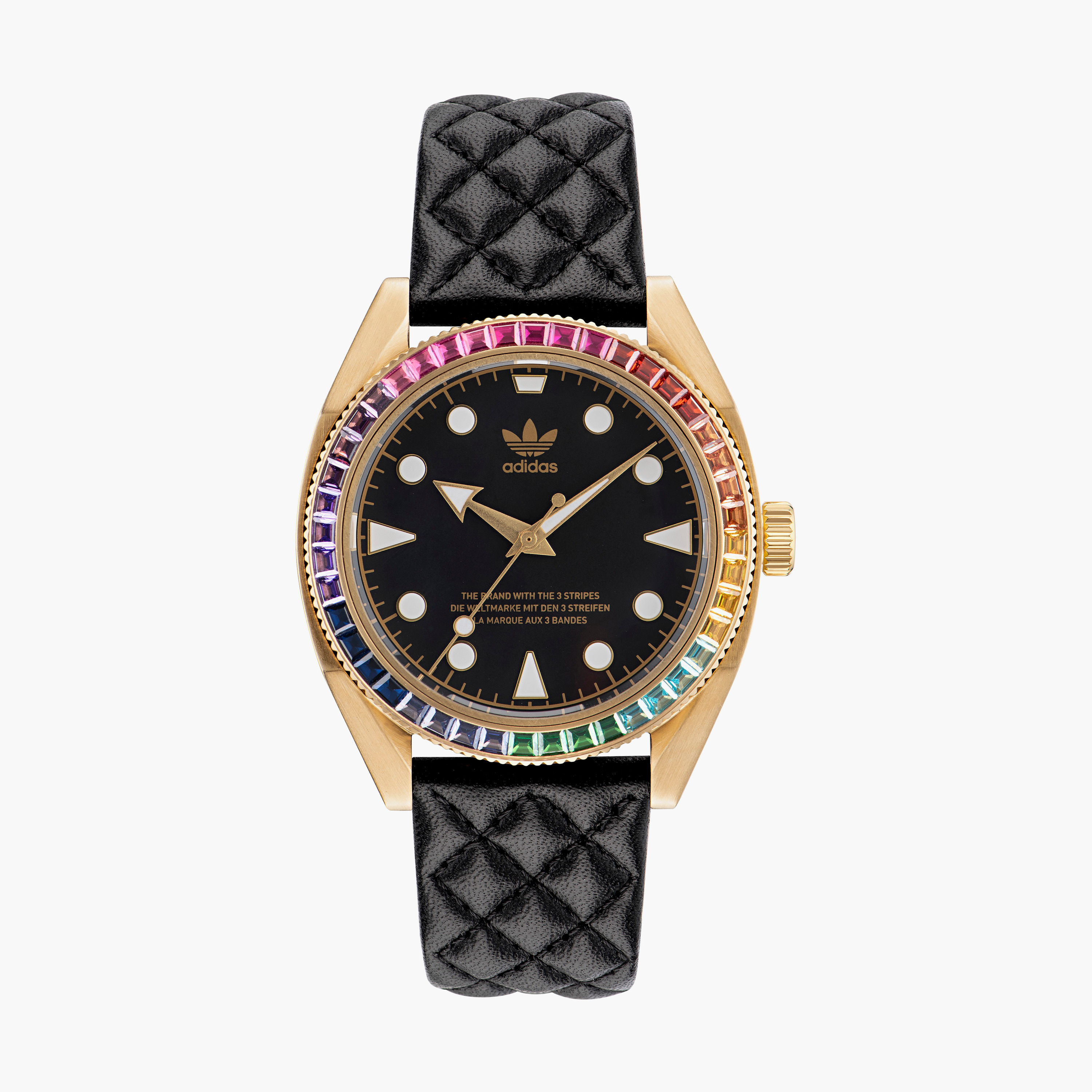 Adidas Men's Black Analog Leather Strap Watch - AOFH23002-men-watchesandjewellery-watches-image-1
