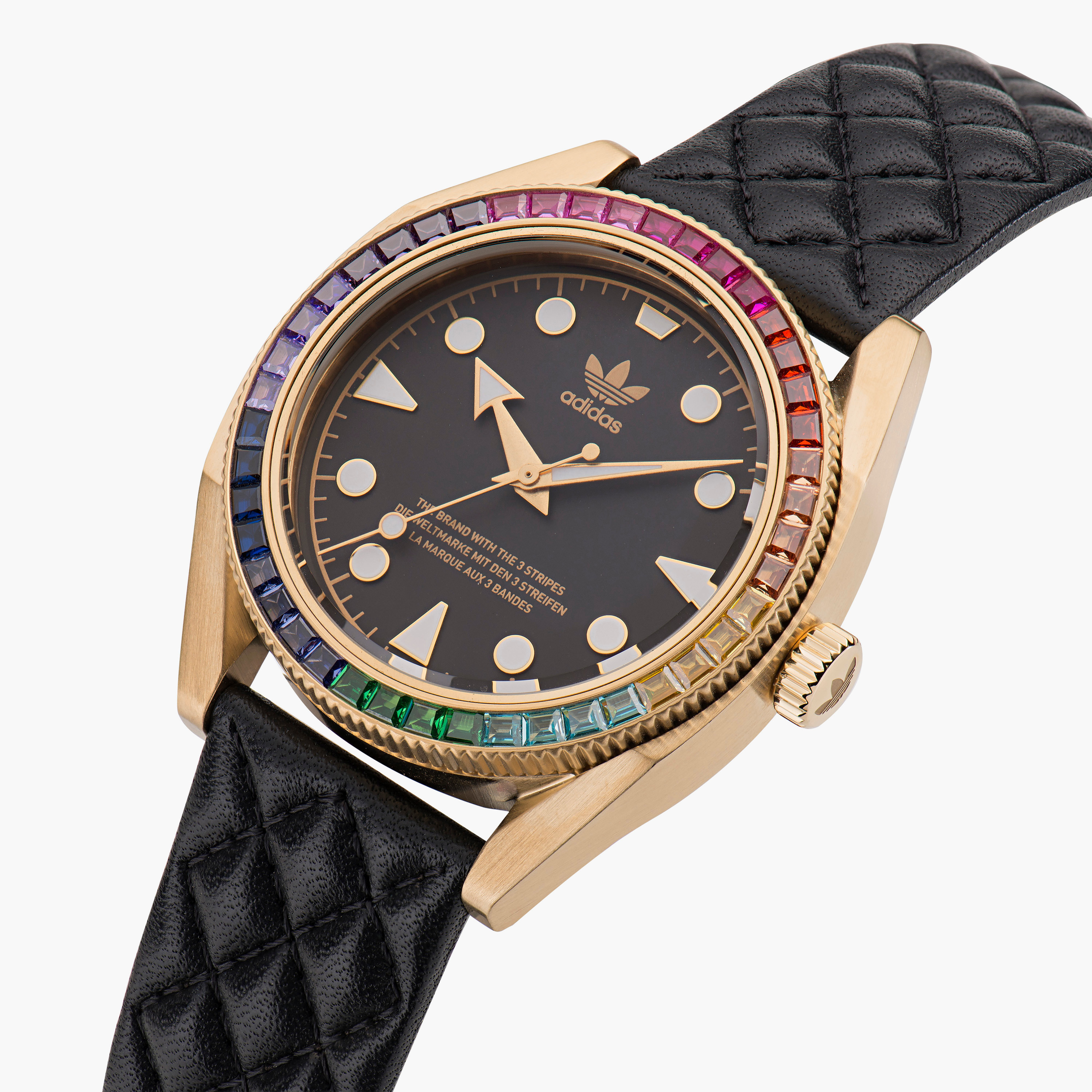 Adidas Men's Black Analog Leather Strap Watch - AOFH23002-men-watchesandjewellery-watches-image-2