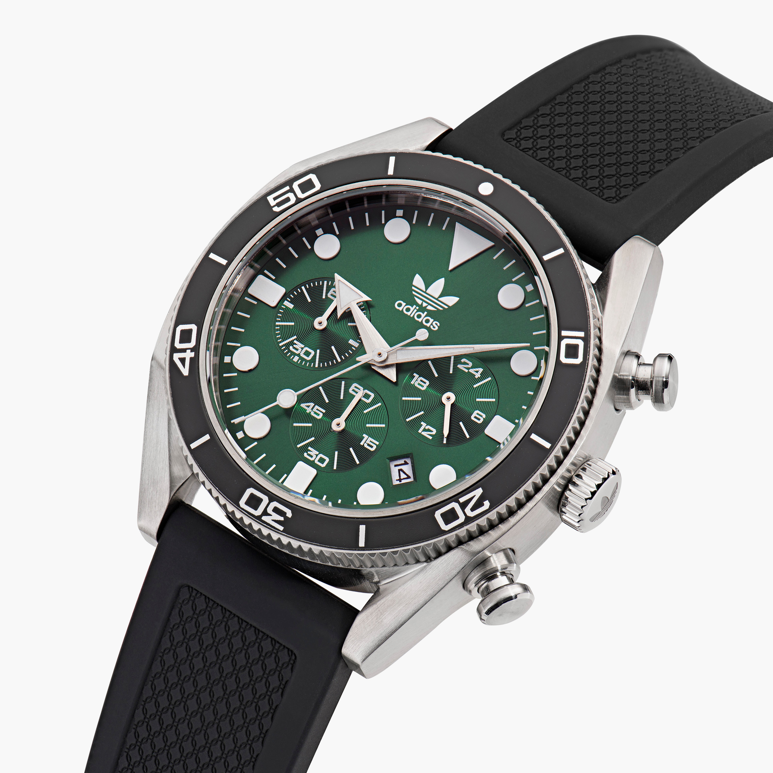 ساعة كرونوغراف بسوار سيليكون اسود من أديداس للرجال AOFH23005-men-watchesandjewellery-watches-image-2