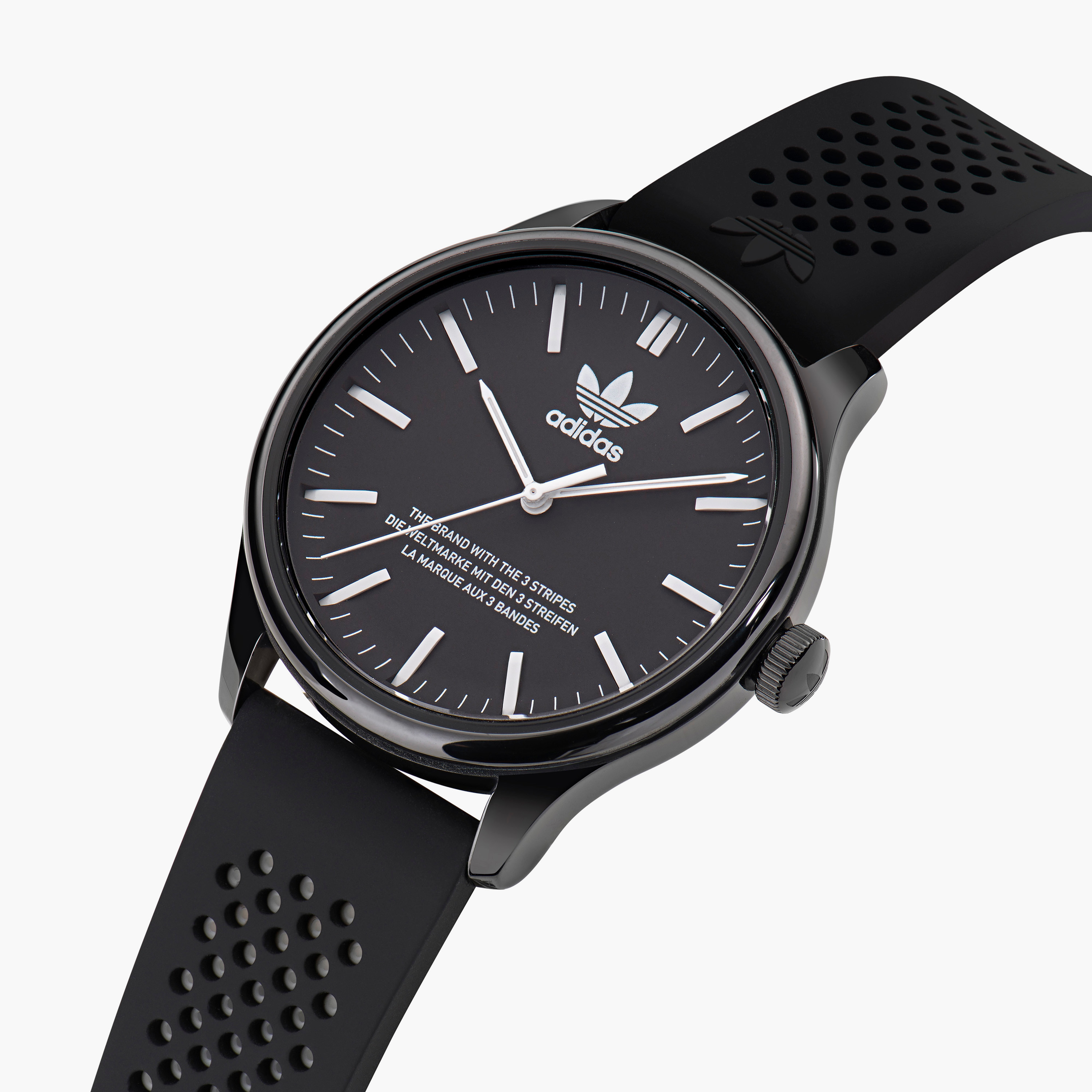 Adidas Unisex Black Analog Silicone Strap Watch - AOSY23031 | 40 MM-men-watchesandjewellery-watches-image-2