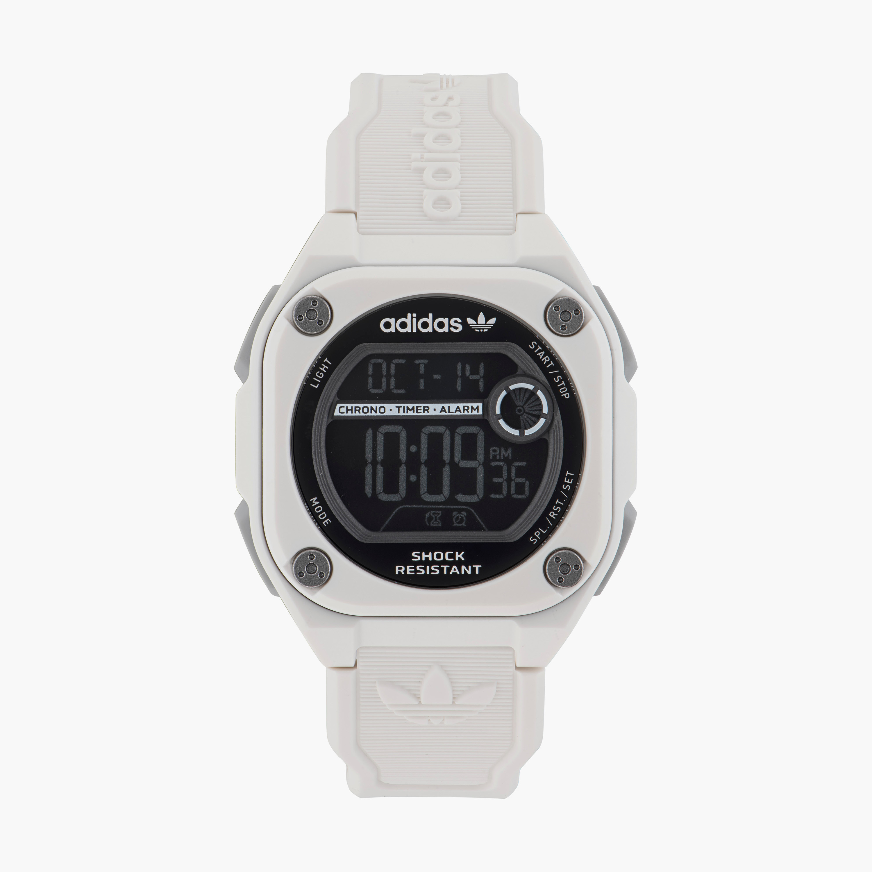 Adidas Men's White Analog/Digital Silicone Strap Watch - AOST23062-men-watchesandjewellery-watches-image-1
