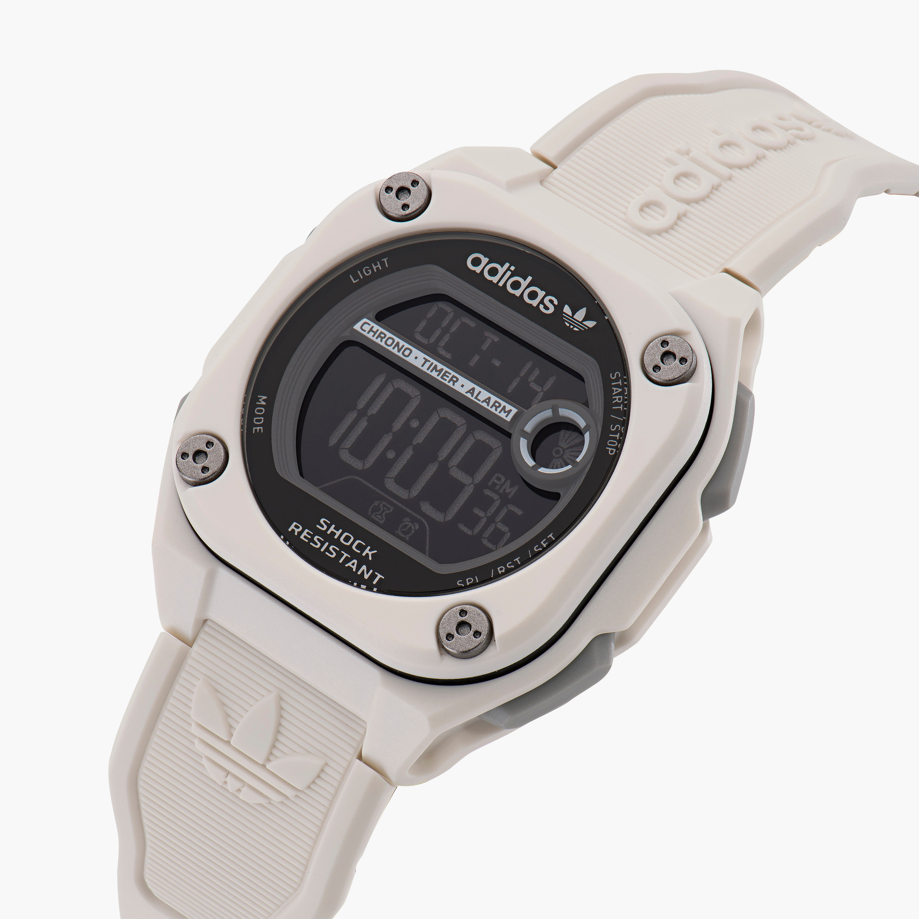 Adidas Men's White Analog/Digital Silicone Strap Watch - AOST23062-men-watchesandjewellery-watches-image-2