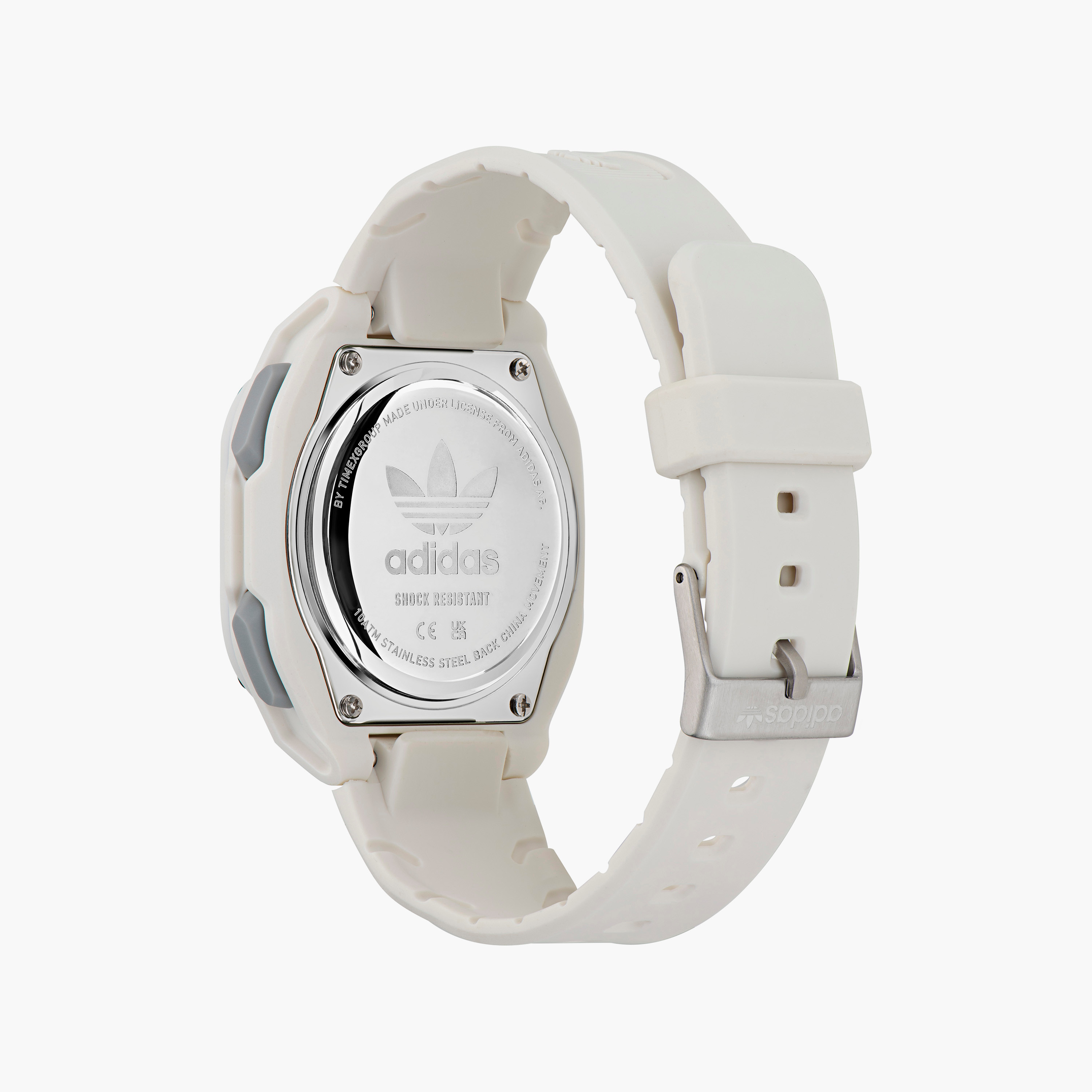 Adidas Men's White Analog/Digital Silicone Strap Watch - AOST23062-men-watchesandjewellery-watches-image-3
