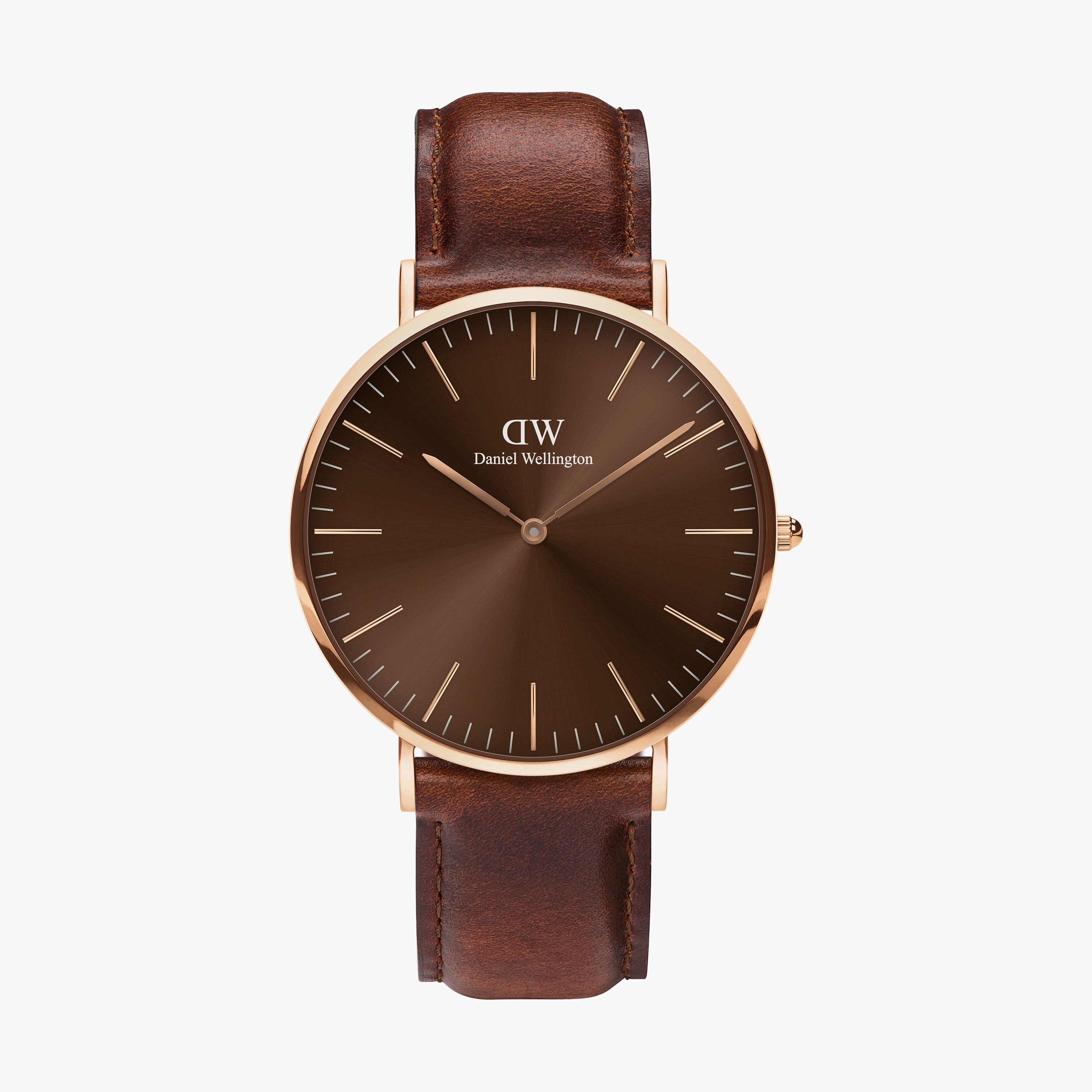 Daniel wellington shop leather strap watch