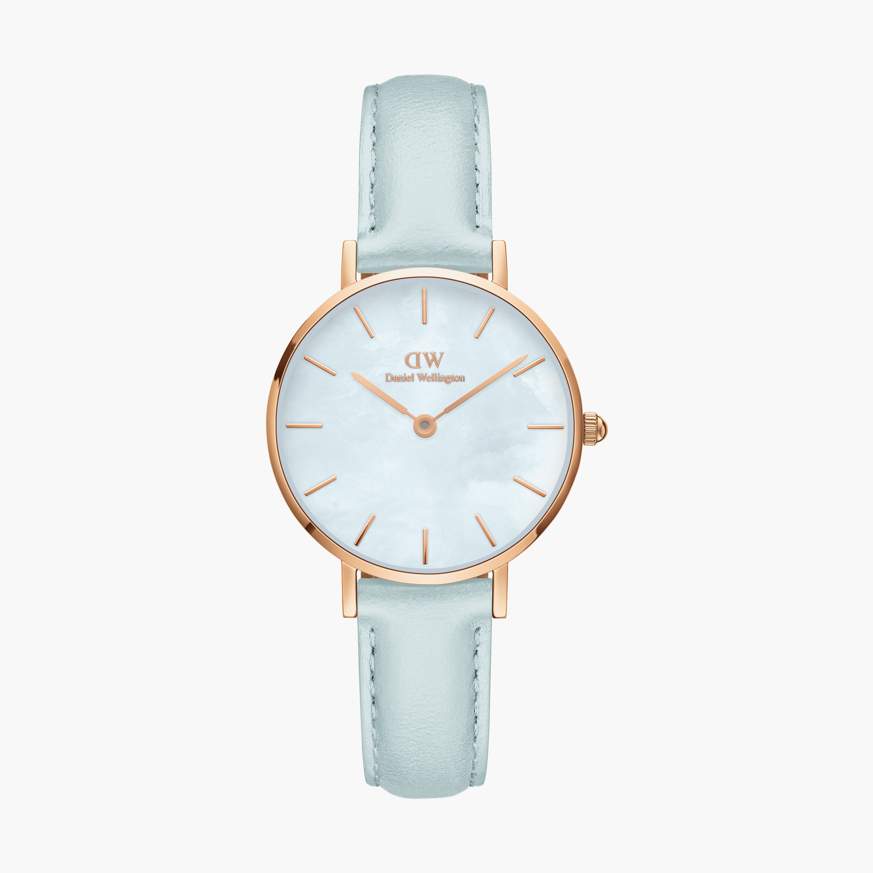 Daniel wellington 2025 blue leather strap